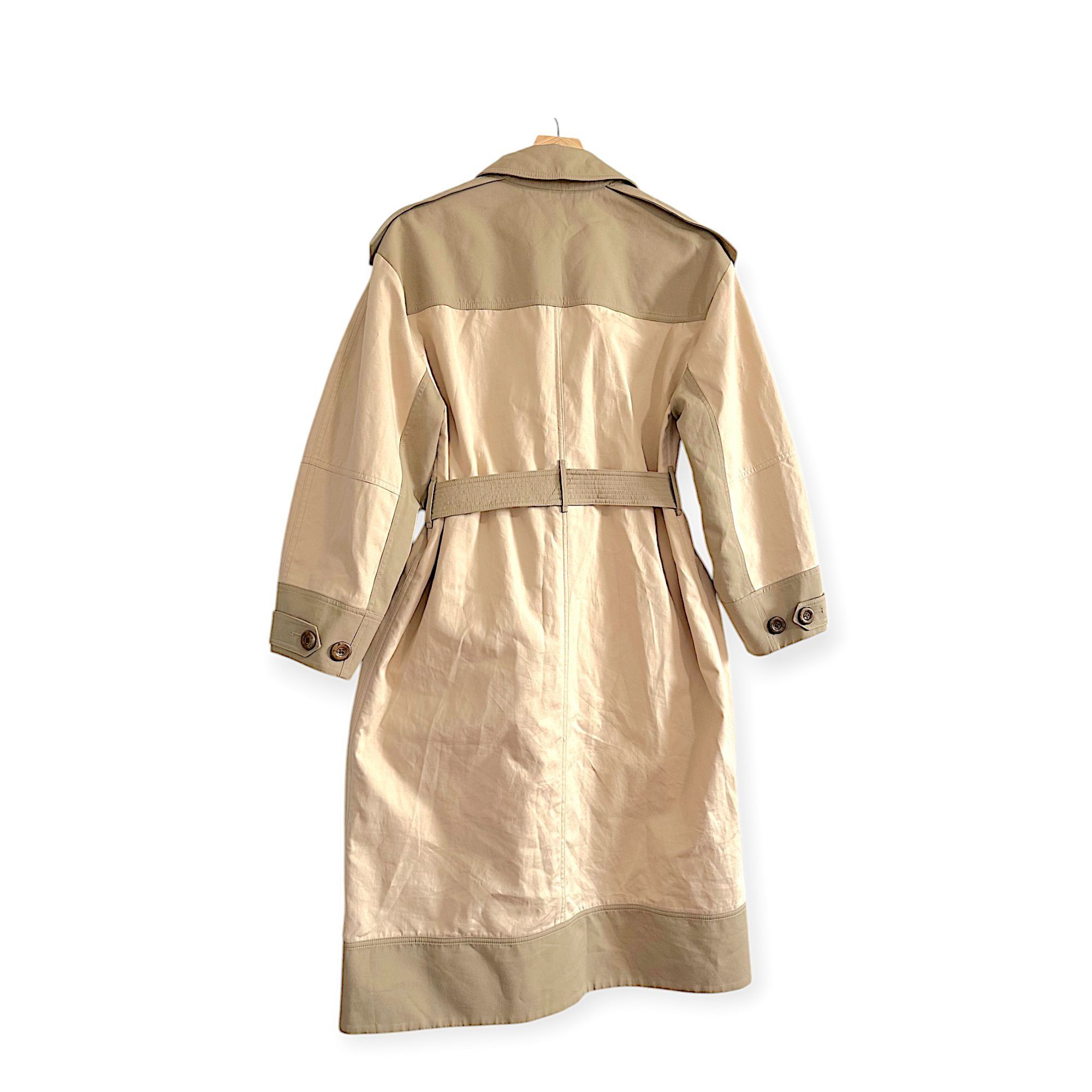 Ulla Johnson Ulla Johnson Emmanuelle Trench Coat, Size P, Neutral Color, Size XS / US 0-2 / IT 36-38 - 2 Thumbnail