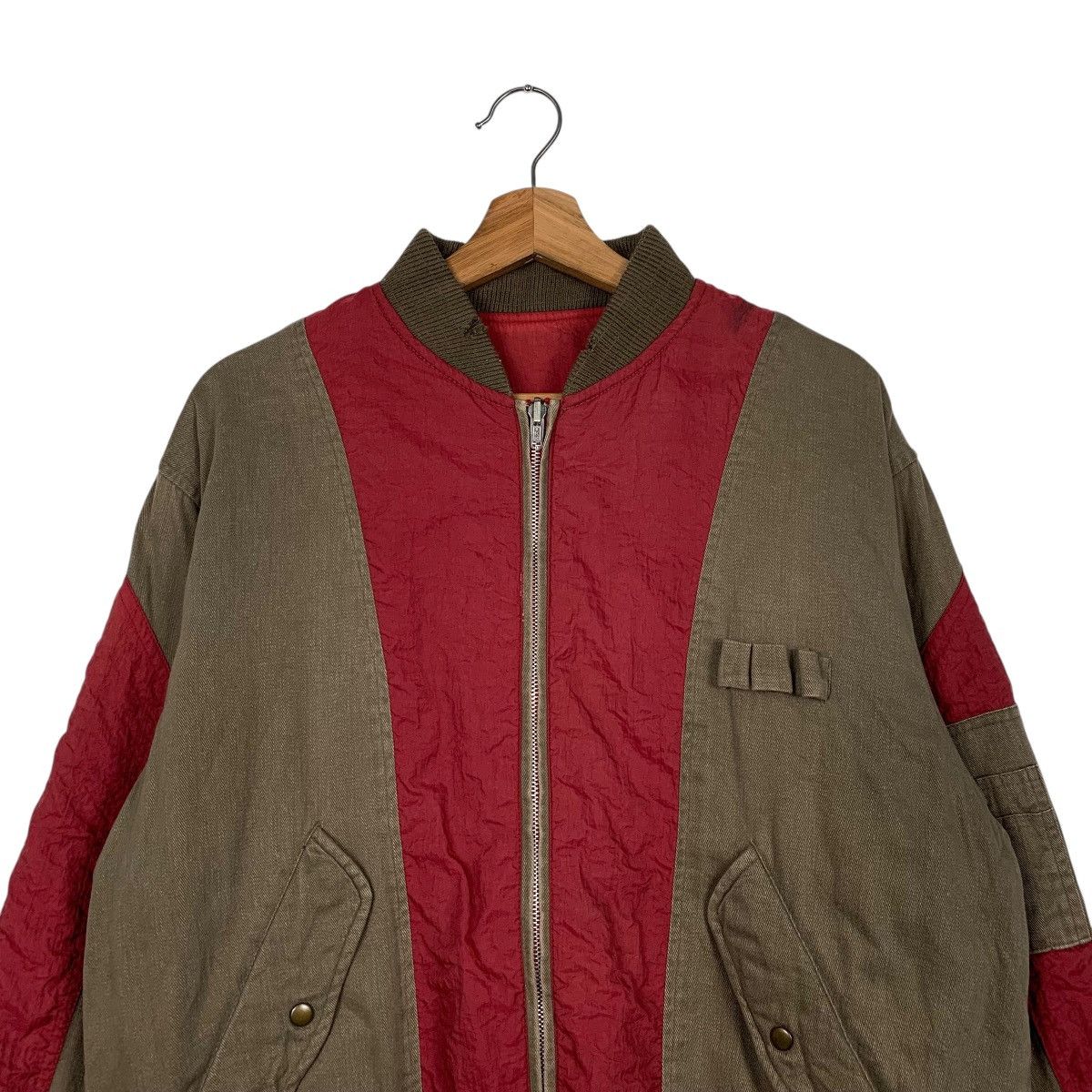 Japanese Brand Japanese Brand Panhard Sports Dwi Color Bomber Jacket Size US M / EU 48-50 / 2 - 2 Thumbnail