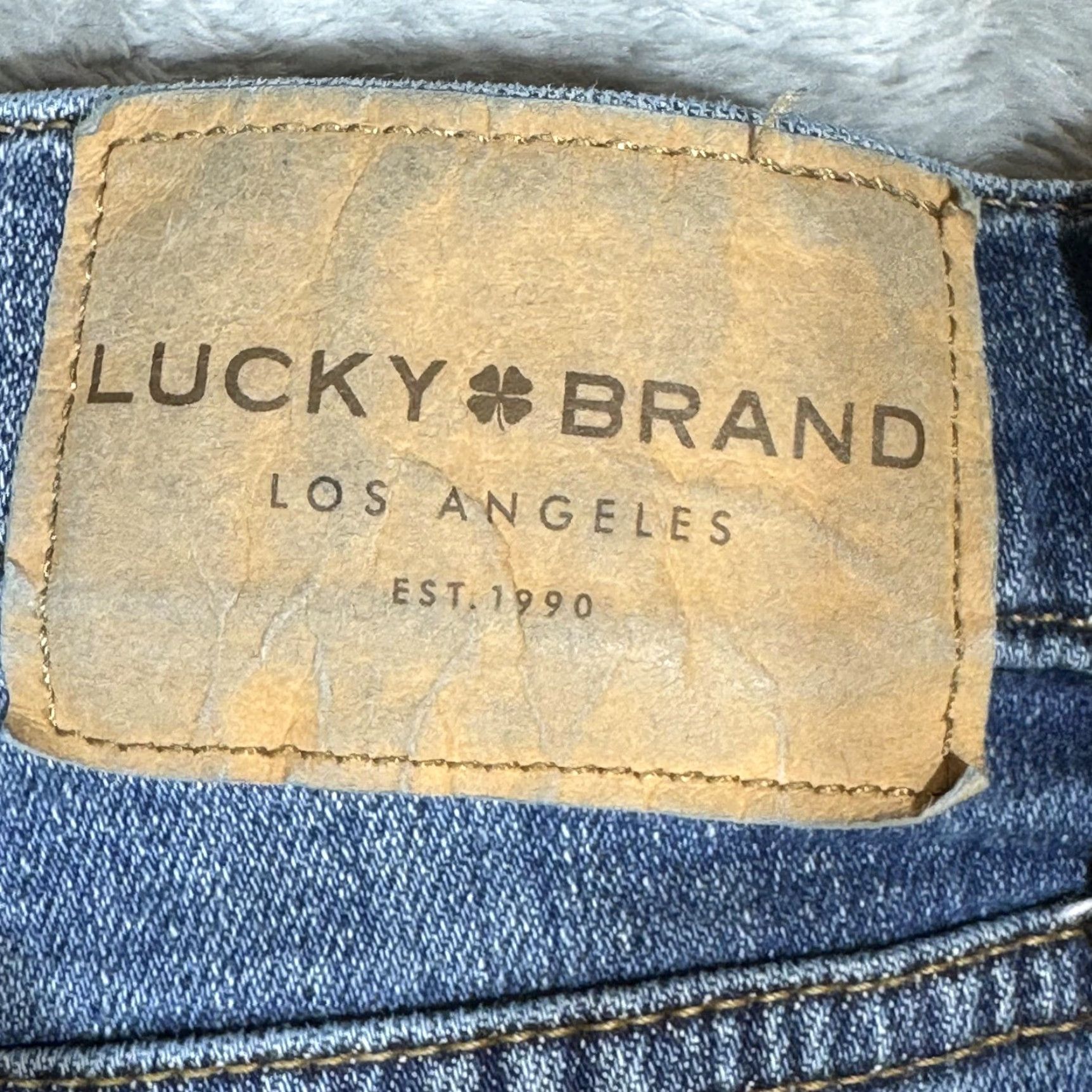 Lucky Brand Lucky Brand 363 Jeans Mens 38x30 Blue Vintage Straight Whiskered Denim Pants Size US 38 / EU 54 - 3 Thumbnail