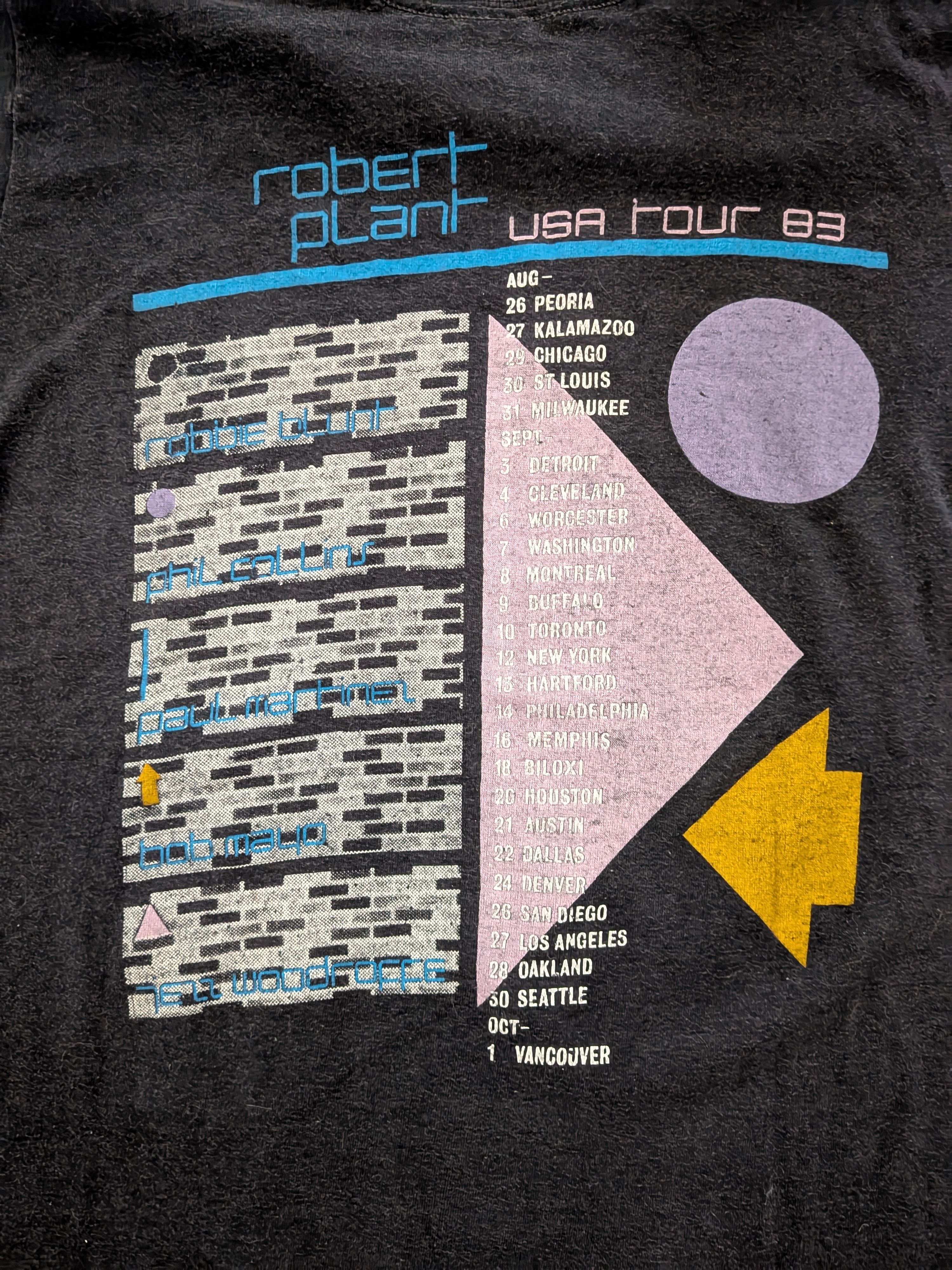 Other Robert Plant 1983 USA Tour Tee – The Principle of Moments Size US M / EU 48-50 / 2 - 5 Thumbnail
