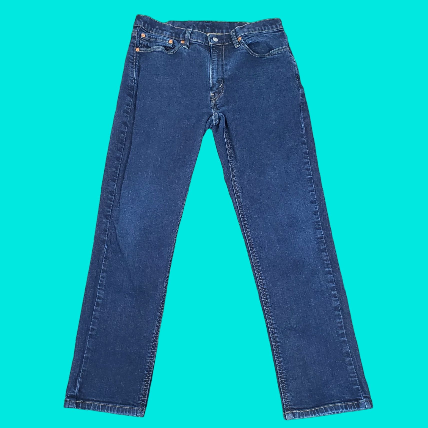 Levi's Levi's Jeans 541 Athletic Fit Straight Leg Denim 33x30 Blue Mens Modern Regular 541 Logo Pocket Denim Jeans Size US 33 - 1 Thumbnail