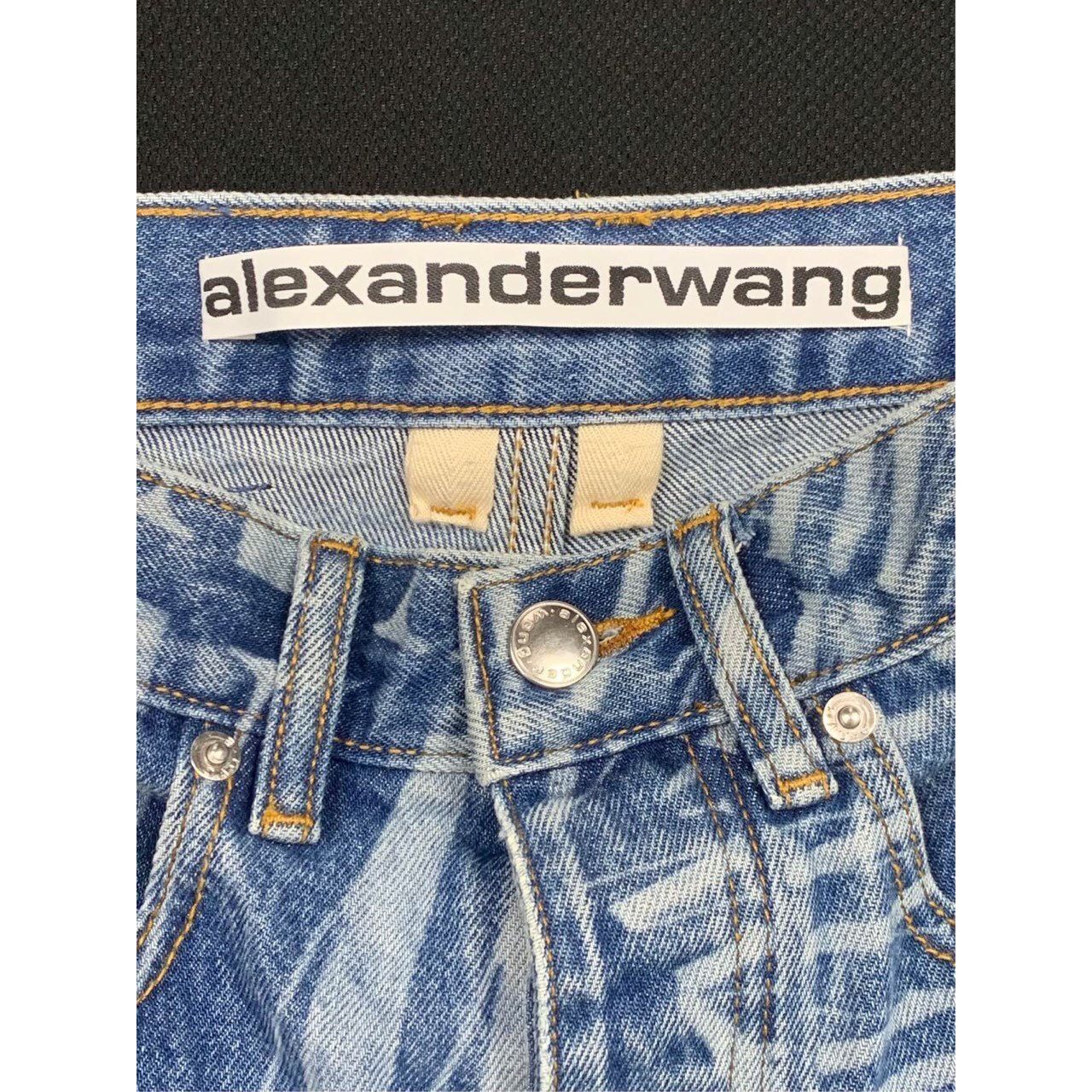 Alexander Wang Alexander Wang Blue Full Print Cotton Jeans Casual Pants Siz Size 27" / US 4 / IT 40 - 3 Thumbnail