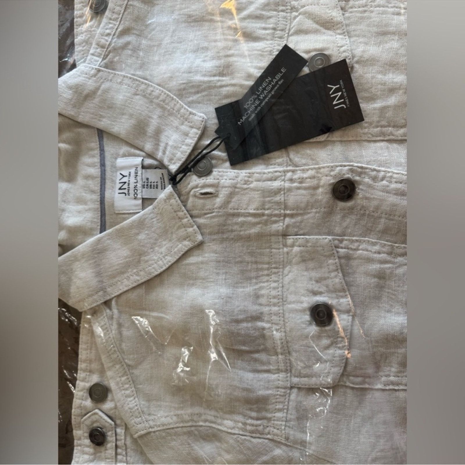 Jones New York 🎉LAST PIECE🎉JONES NewYork Linen Jean Jacket (RESTOCKED) Size M / US 6-8 / IT 42-44 - 7 Thumbnail