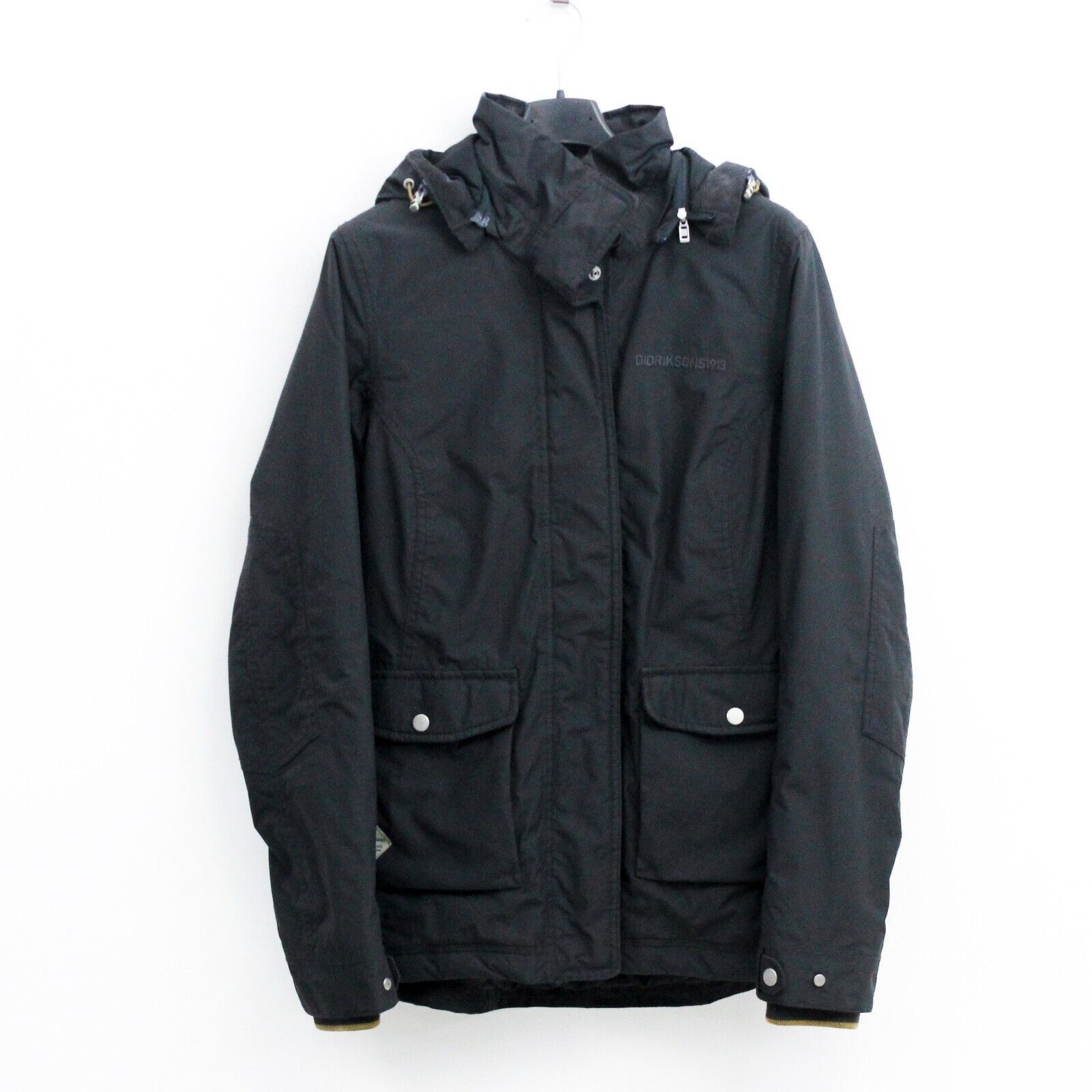 Designer DIDRIKSONS Womens S Hooded Parka Coat Jacket Stormsystem Size S / US 4 / IT 40 - 1 Thumbnail