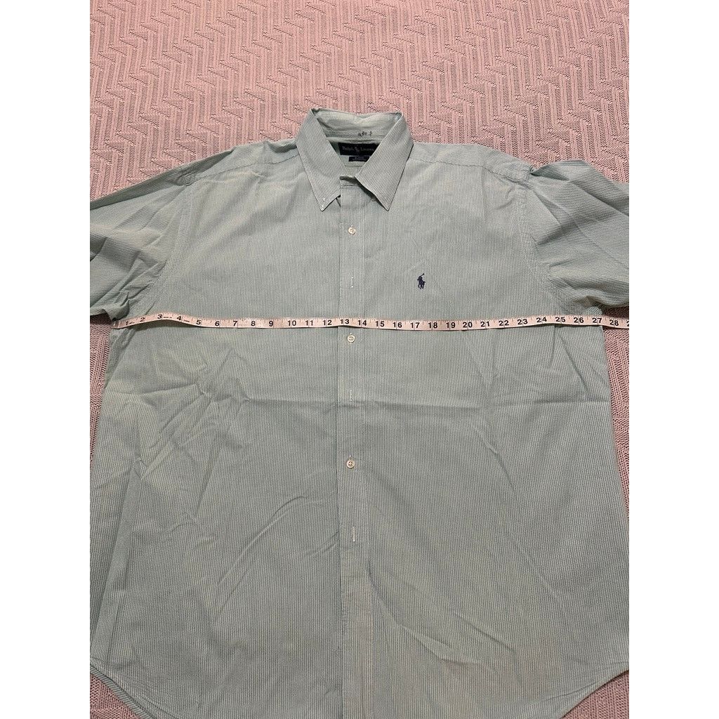 Ralph Lauren Ralph Lauren green seersucker short sleeve Blake button down Size US XL / EU 56 / 4 - 7 Thumbnail
