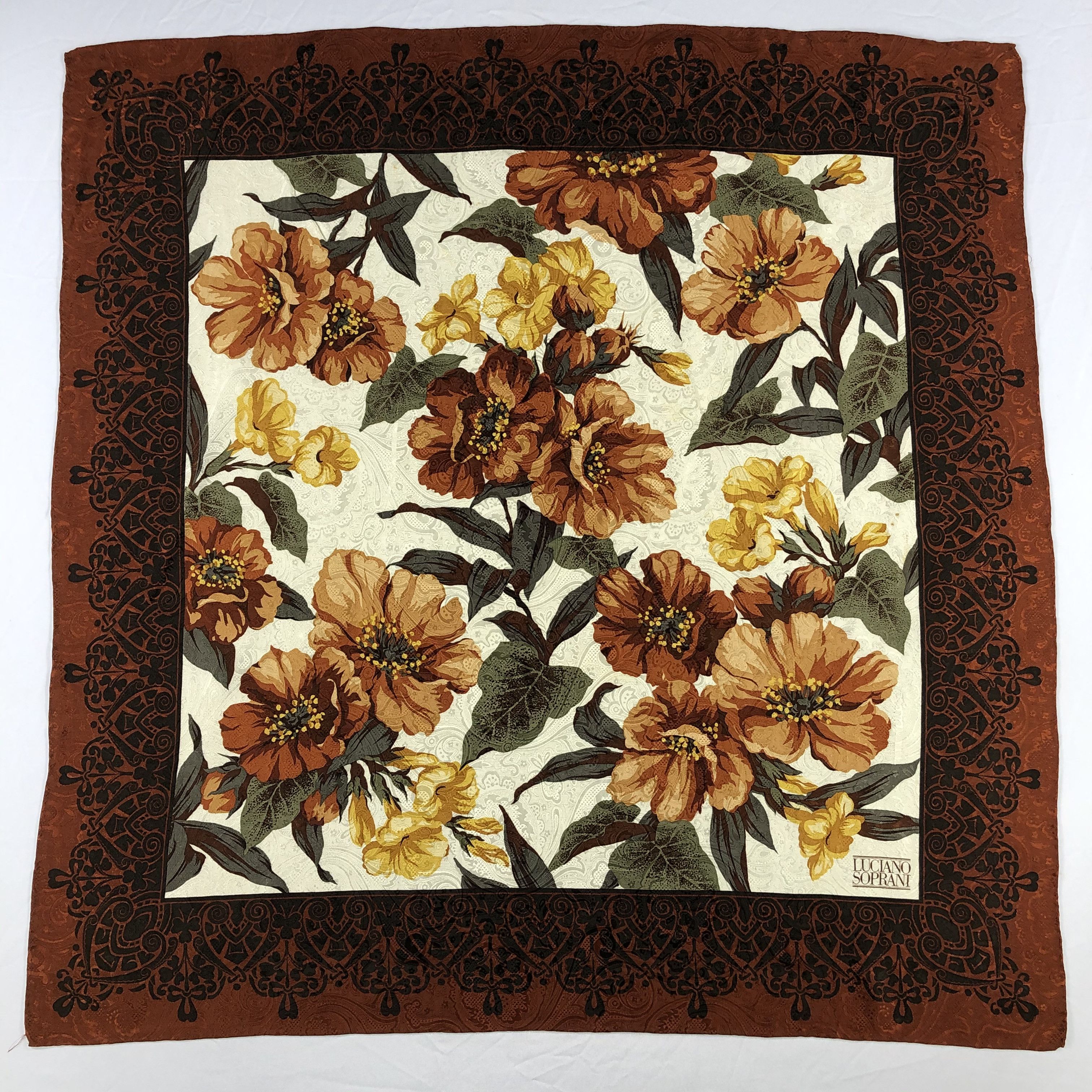 Vintage Vintage Luciano Soprani Silk Scarf Size ONE SIZE - 2 Thumbnail