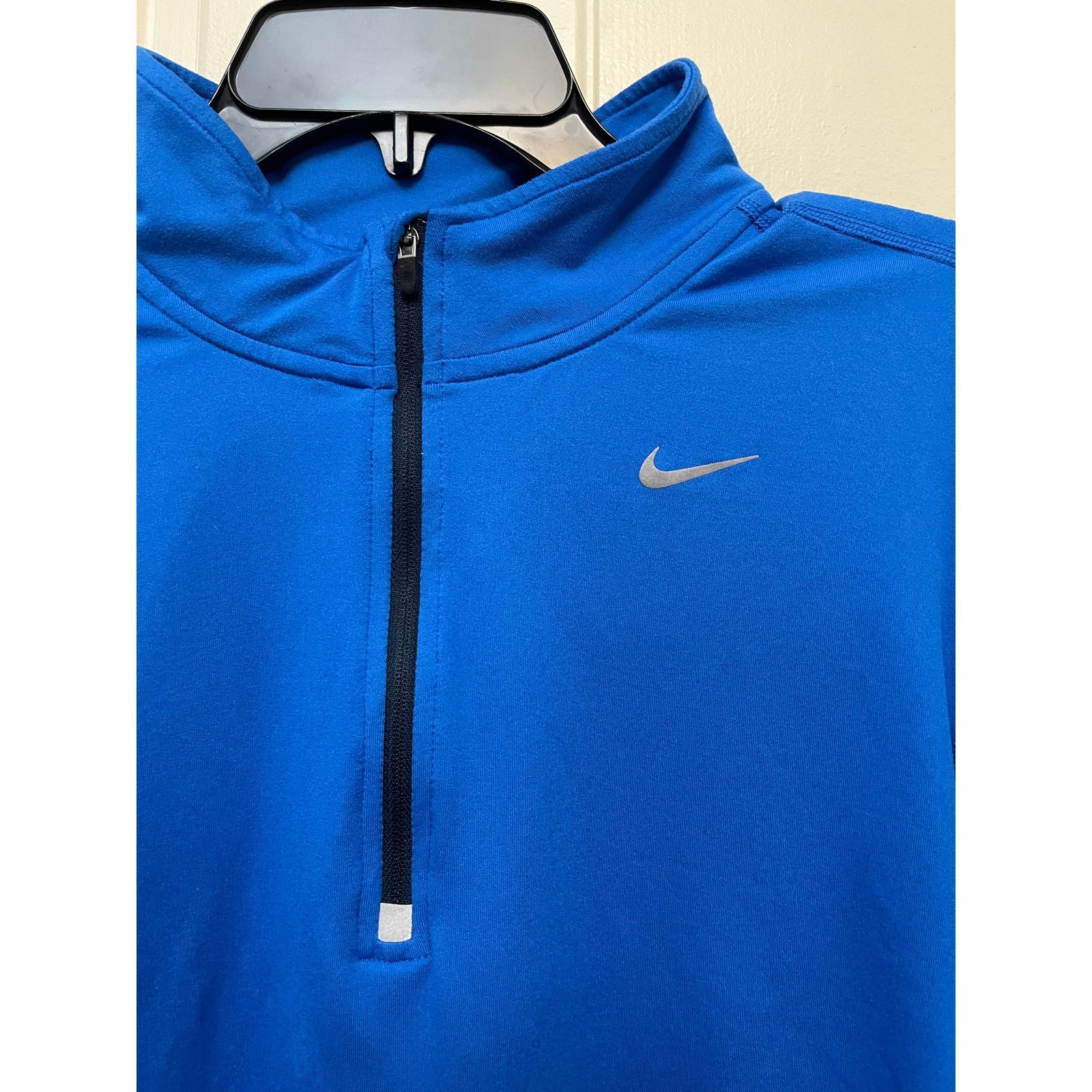 Nike Blue Nike Running Dri-Fit Jacket Size L Athletic Wear Zip Size US L / EU 52-54 / 3 - 3 Thumbnail