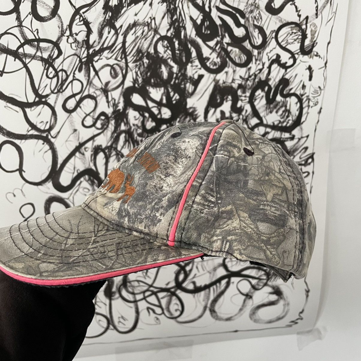 Realtree × Vintage 🔥Vintage Camouflage Realtree Cap Yukon With Pink Details Size ONE SIZE - 4 Thumbnail