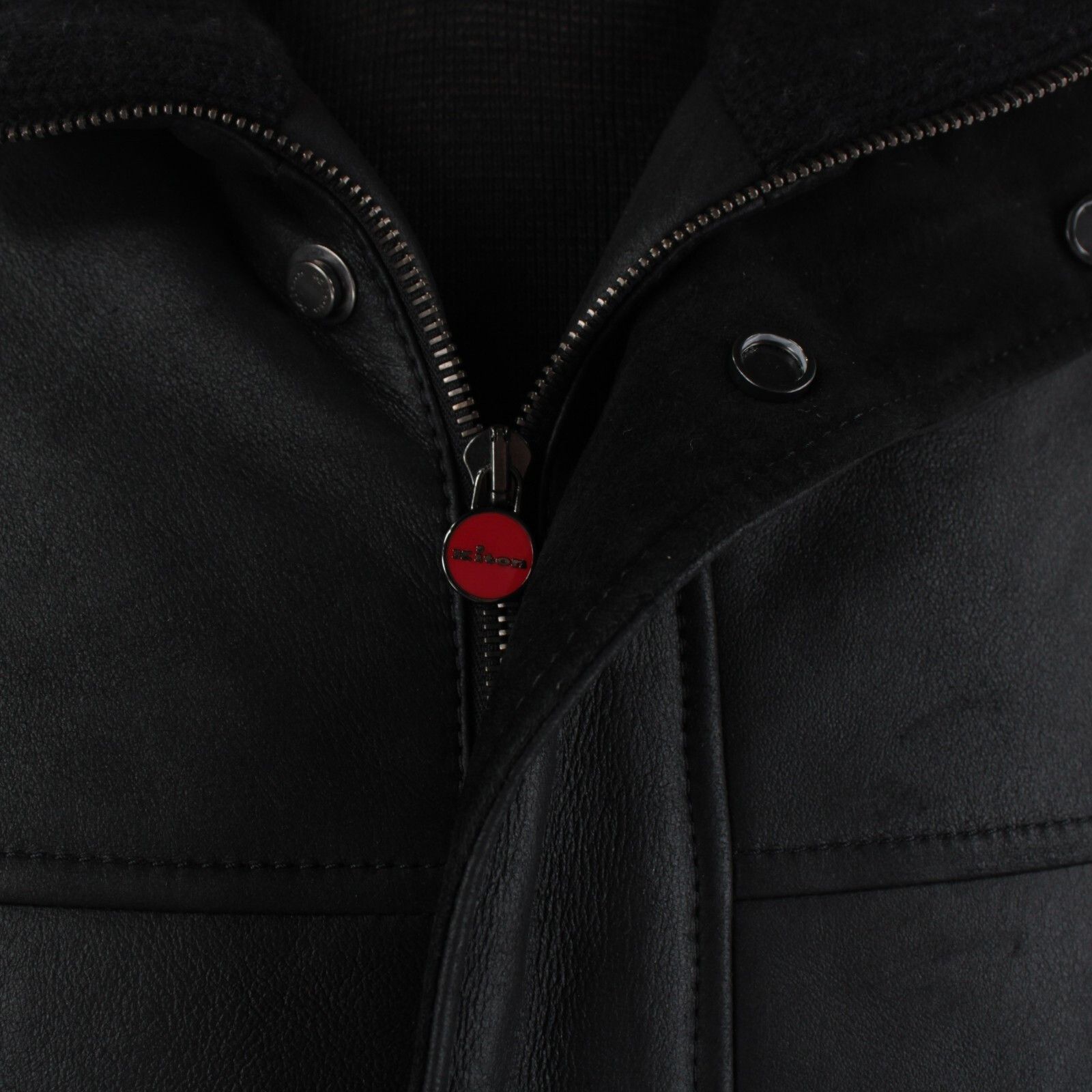 Kiton Kiton Jacket Size M US In Black Leather Size US M / EU 48-50 / 2 - 2 Thumbnail