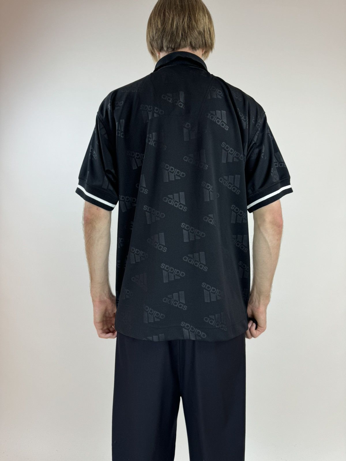 Adidas × Vintage RARE adidas Vintage Polo oversized Japanese Mono Big Logo Size US L / EU 52-54 / 3 - 3 Thumbnail