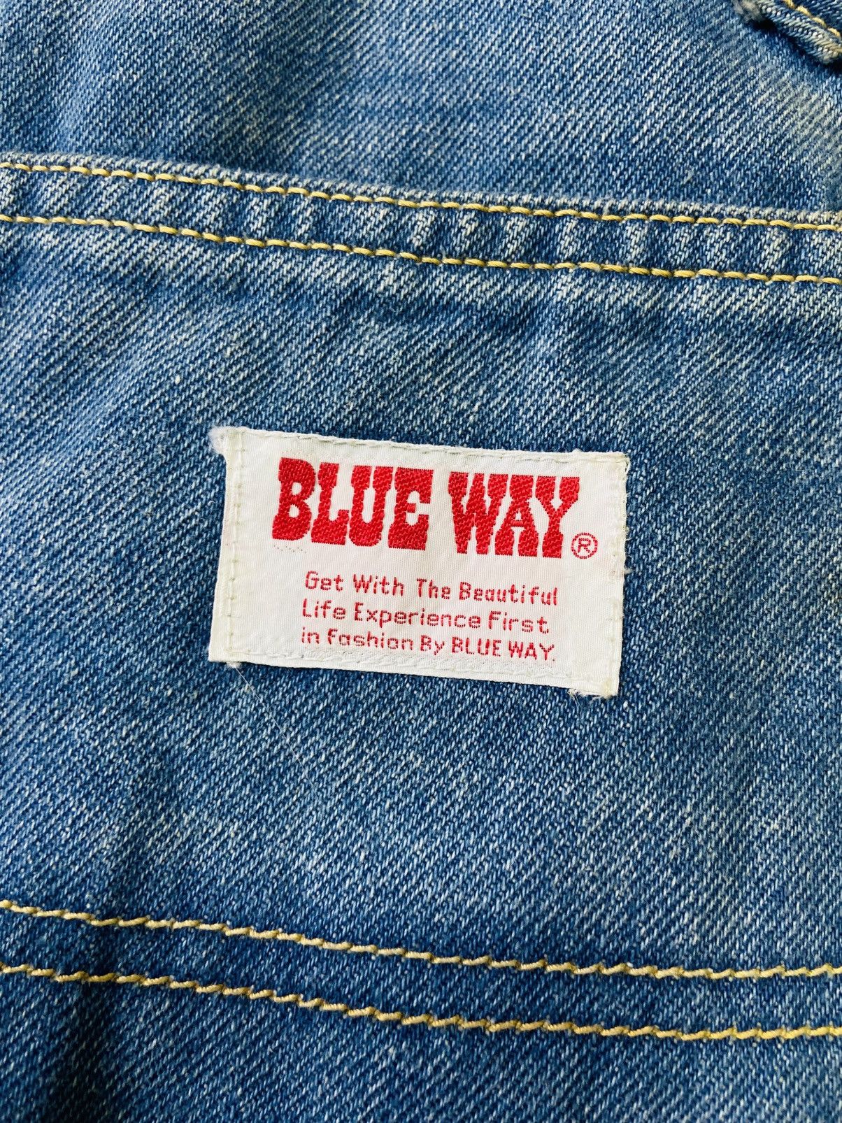 Jean Vintage Blue Way Jeans (Zip Talon) Size US 31 - 15 Thumbnail