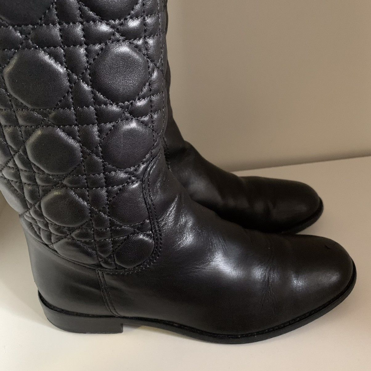 Dior Dior cannage quilted nappa leather boots Size US 6 / IT 36 - 11 Thumbnail