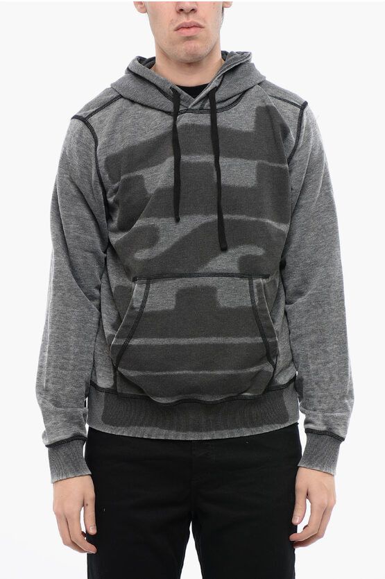 スウェット・トレーナー DIESEL S-macs biologic cotton sweatshirt with frontal logo Diesel S-Macs Biologic Cotton Sweatshirt With Frontal Logo