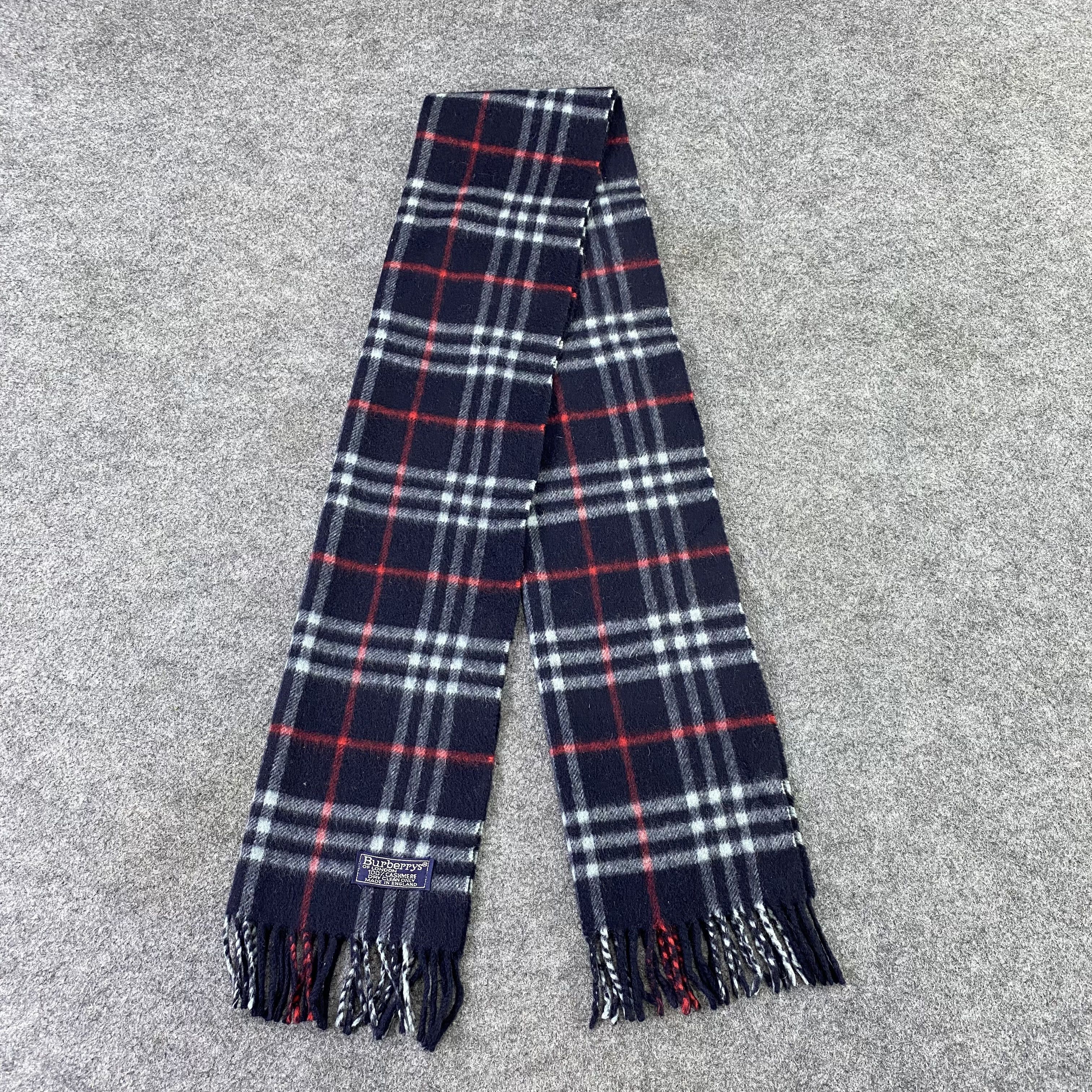 Burberry Vintage Burberry Cashmere Scarf / Muffler / Neckwear-K060 Size ONE SIZE - 4 Thumbnail
