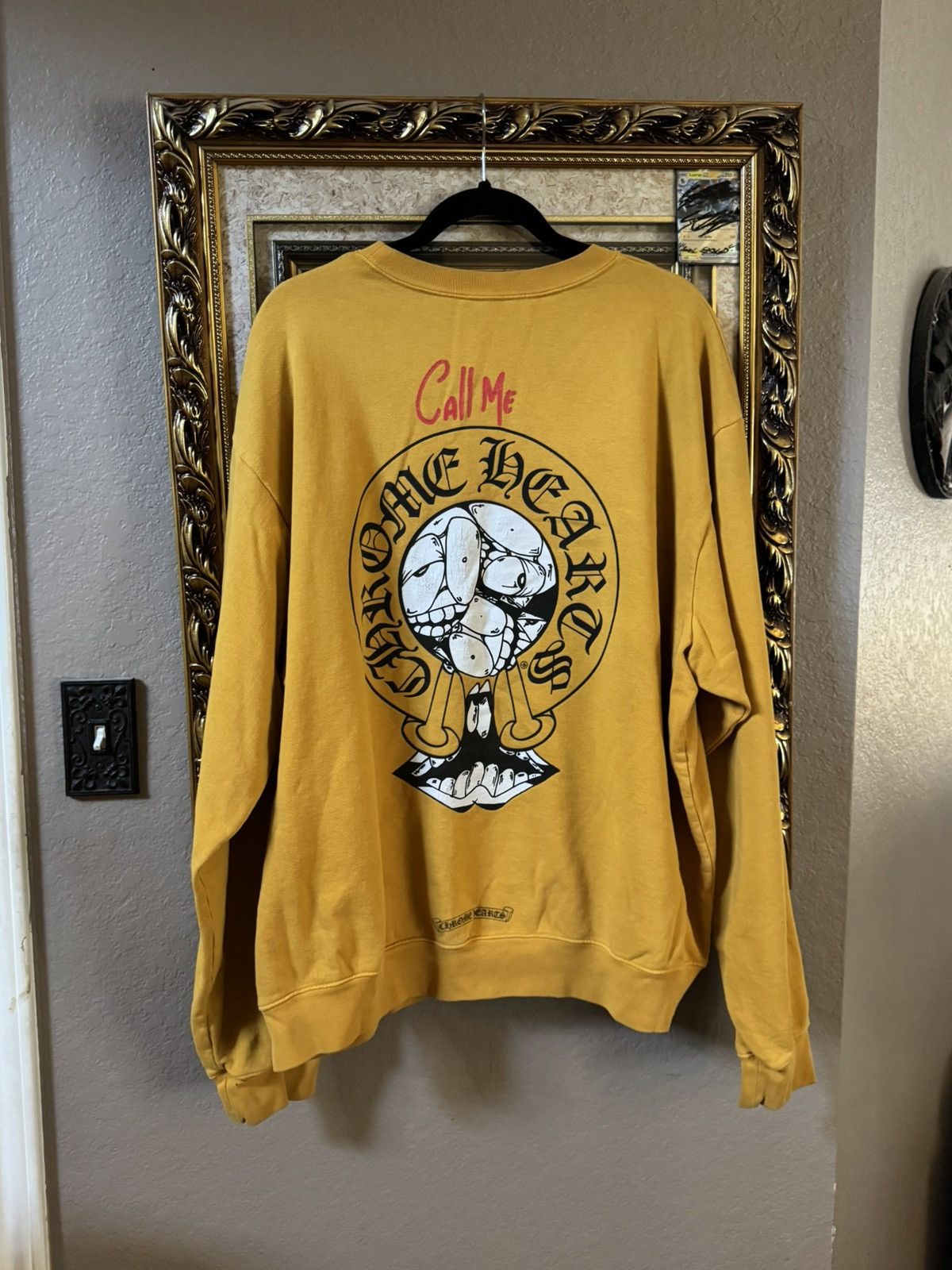 Chrome Hearts Chrome Hearts Yellow Matty Boy Call Me Hoodie | Grailed