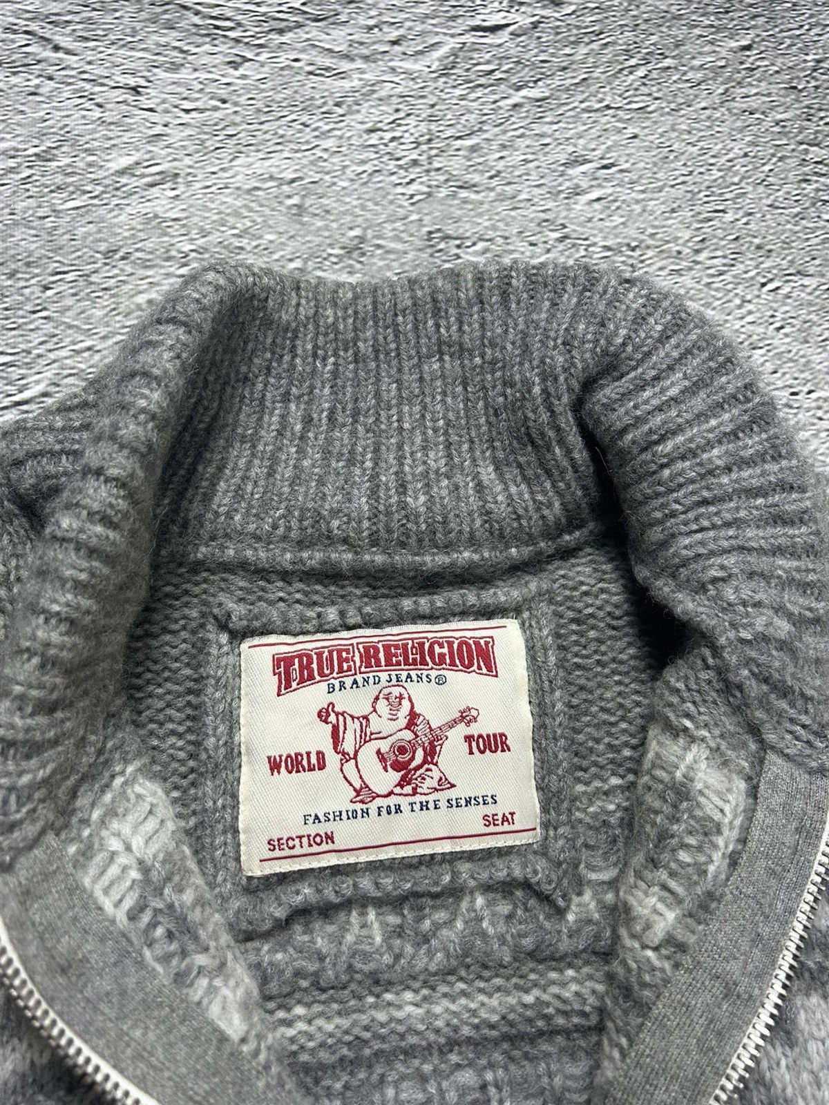 True Religion True Religion vintage grey zip sweater Y2K alpaca merino Size US M / EU 48-50 / 2 - 4 Thumbnail