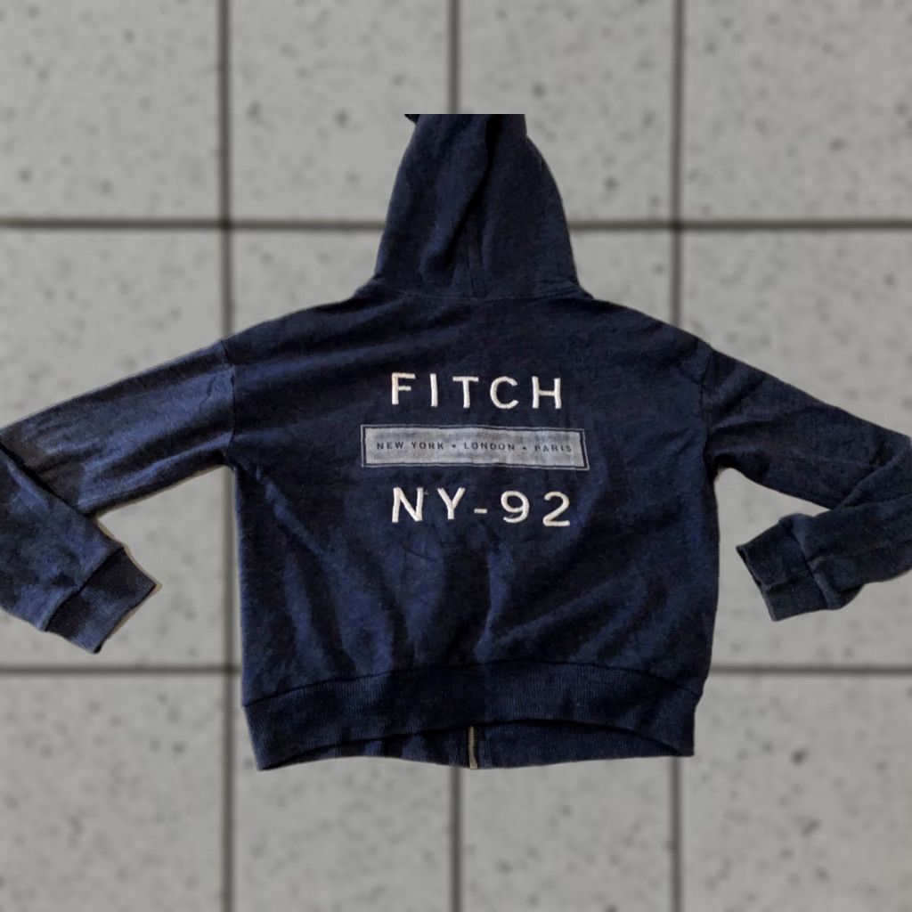 Abercrombie & Fitch Womens Abercrombie & Fitch Hoodie Jacket L Large Gray Cotton Size L / US 10 / IT 46 - 1 Thumbnail
