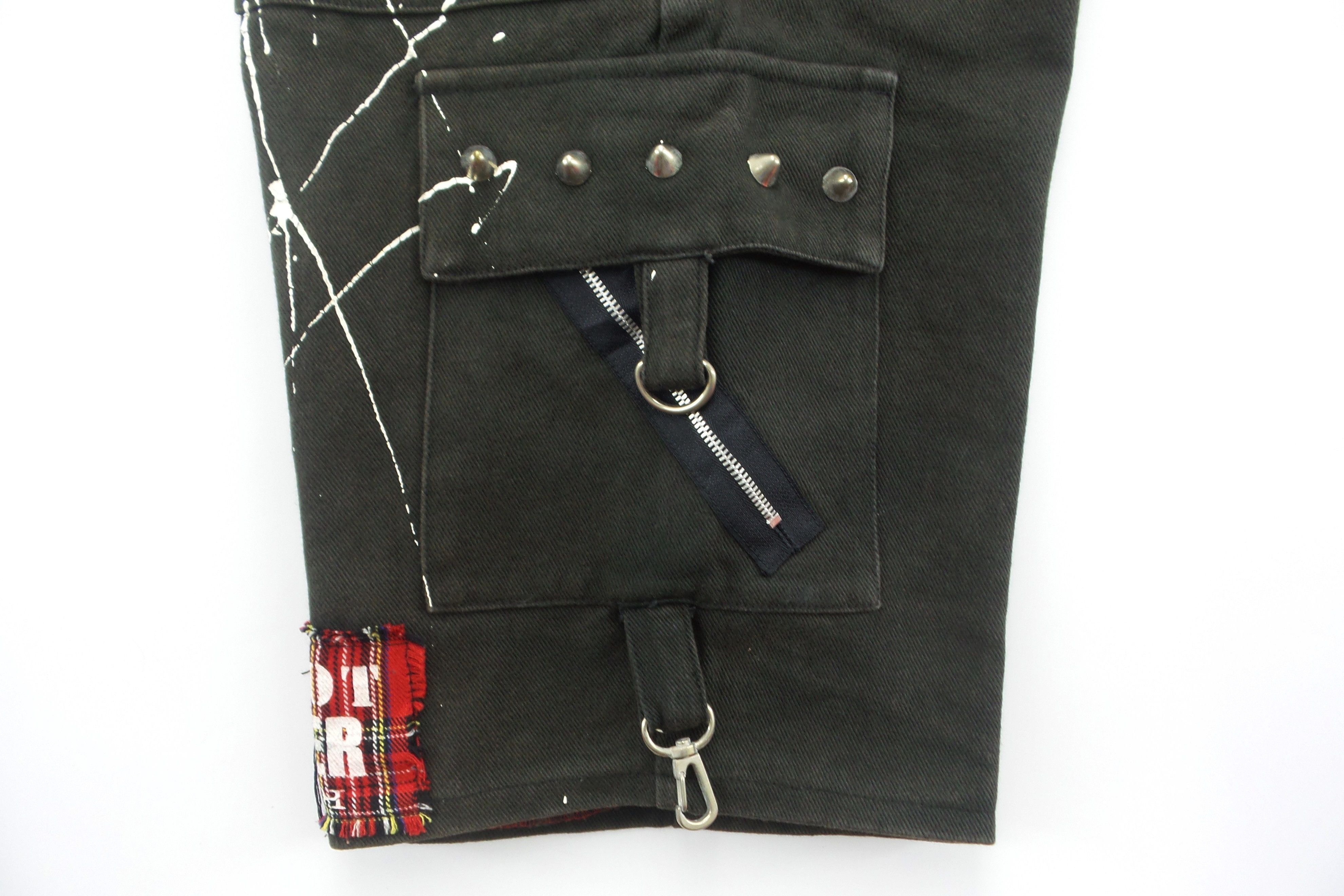 Japanese Brand × Seditionaries Sex Pot Revenge Paint Splatter Studded Shorts W28xL24 Size US 28 / EU 44 - 10 Thumbnail