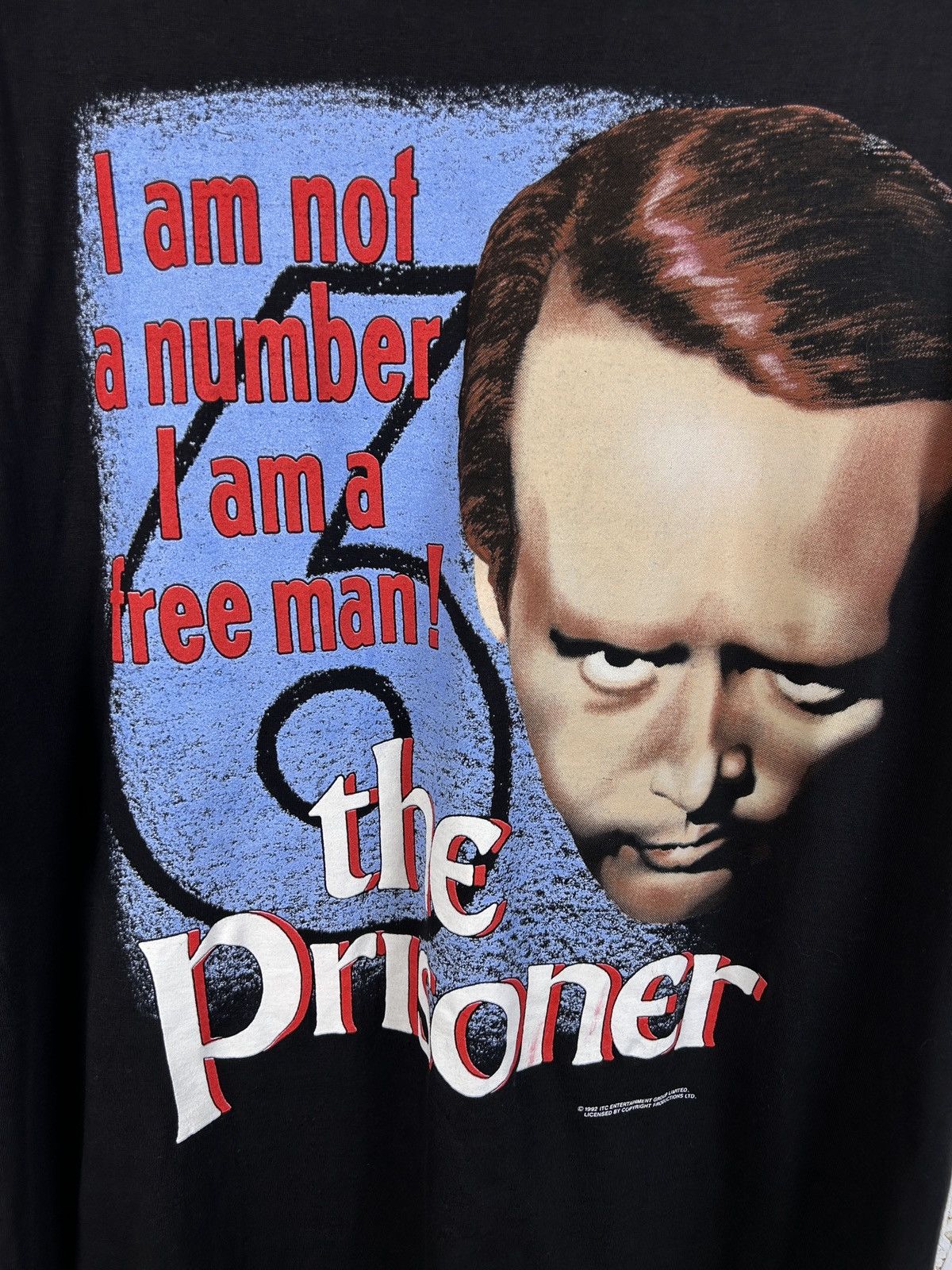Vintage 90s Vintage The Prisoner TV I Am Not A Number 1992 T-Shirt Size US XL / EU 56 / 4 - 2 Thumbnail
