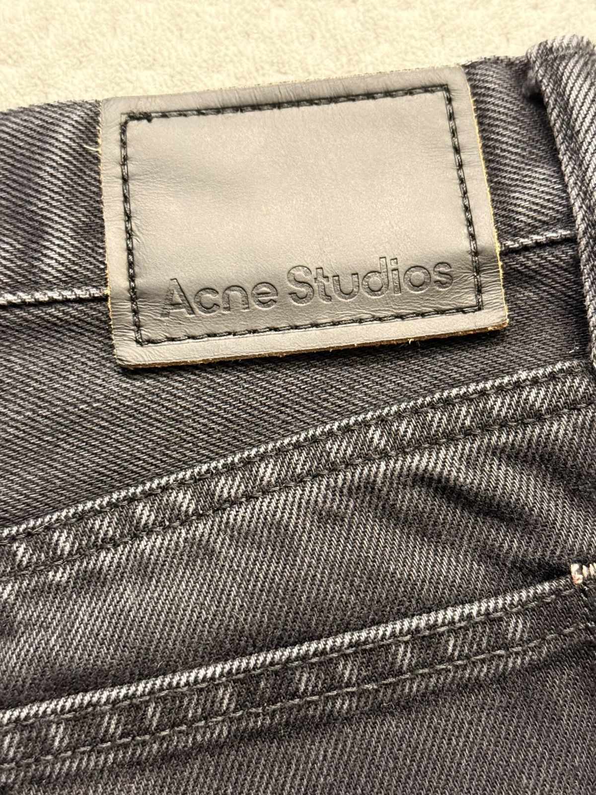 Acne Studios Acne Studios Mece Vintage Black High-Rise Straight Jeans Size 26" / US 2 / IT 38 - 11 Thumbnail