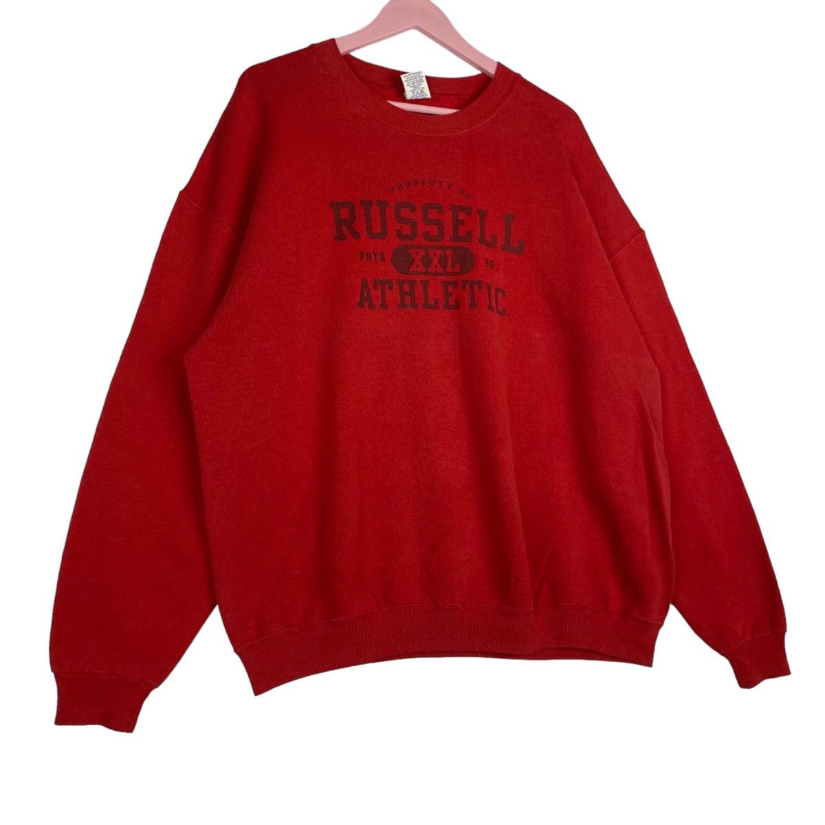 Russell Athletic × Vintage Vintage Russell Graphic Crewneck Sweatshirt Red Pullover Size US XXL / EU 58 / 5 - 3 Thumbnail