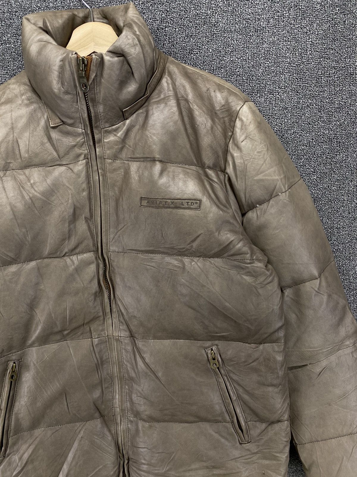 Avirex Vintage Avirex Flight Garment Leather Down Jacket Size US L / EU 52-54 / 3 - 7 Thumbnail