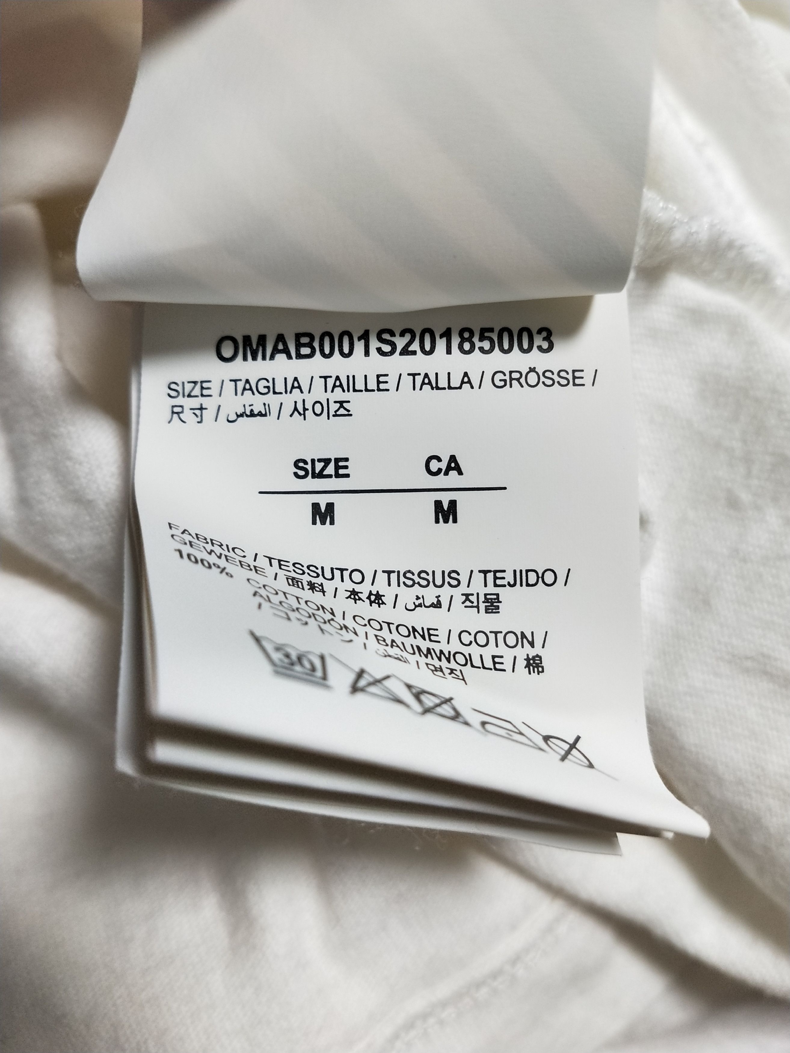 Off-White Airport Tape L/S Tee Size US M / EU 48-50 / 2 - 6 Thumbnail