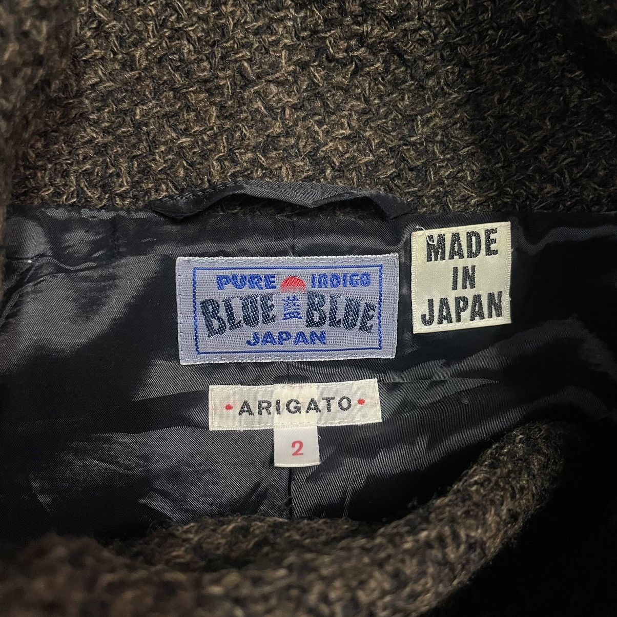 Blue Blue Japan 🇯🇵 Archive Blue Blue Japan Wool High Neck Coat Button Jacket Size US M / EU 48-50 / 2 - 16 Thumbnail