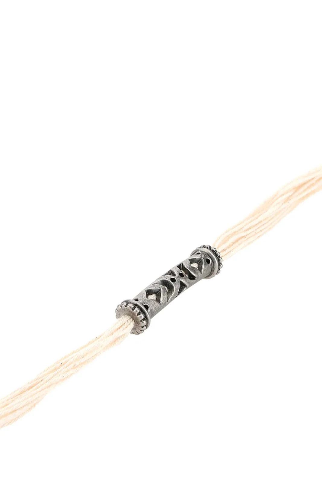 oc11z0524 Size: OS Bracelet Cotone ottone in Ecru