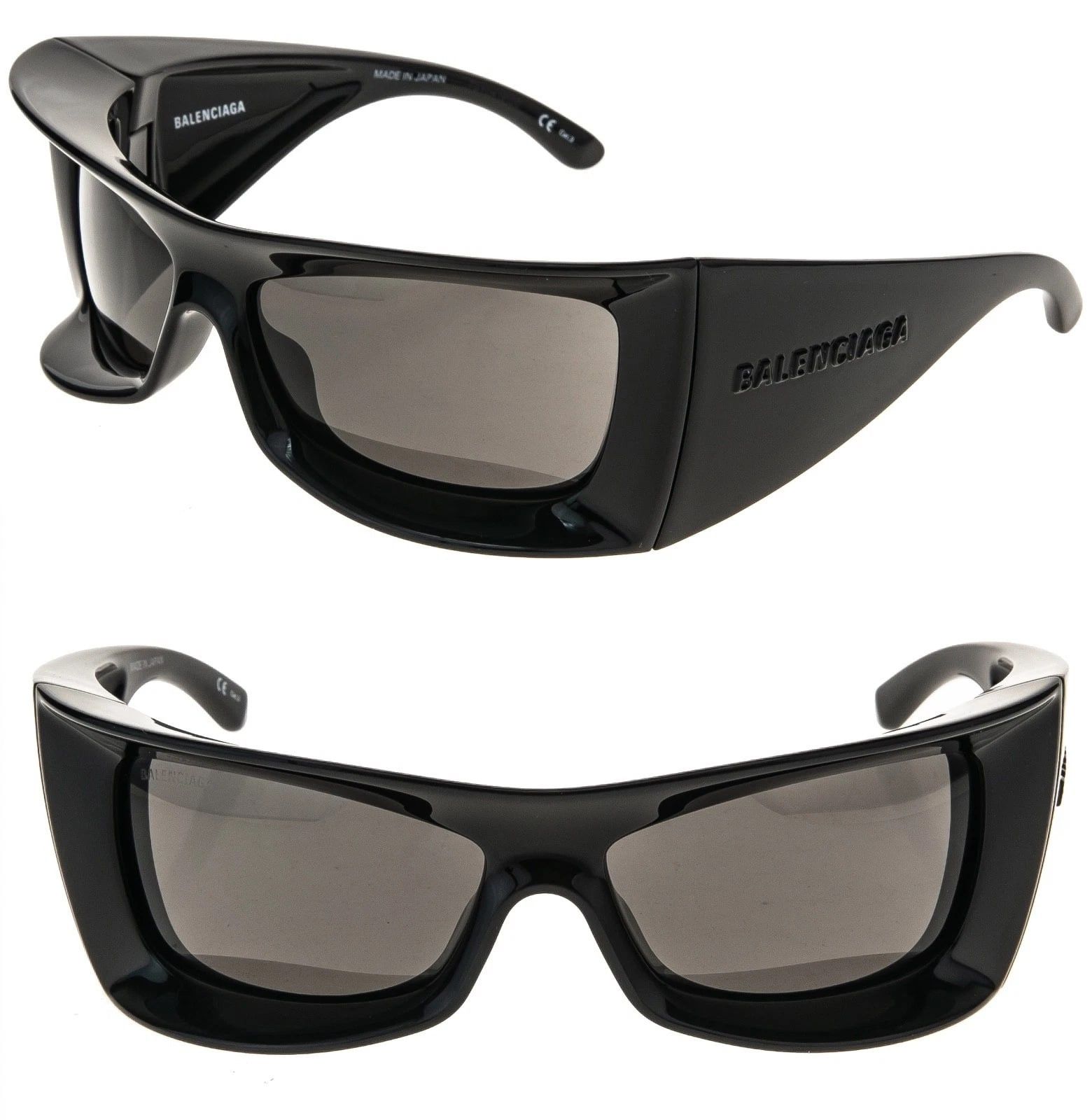 Balenciaga NEW BALENCIAGA BB0266S 001 Black/Grey Unisex