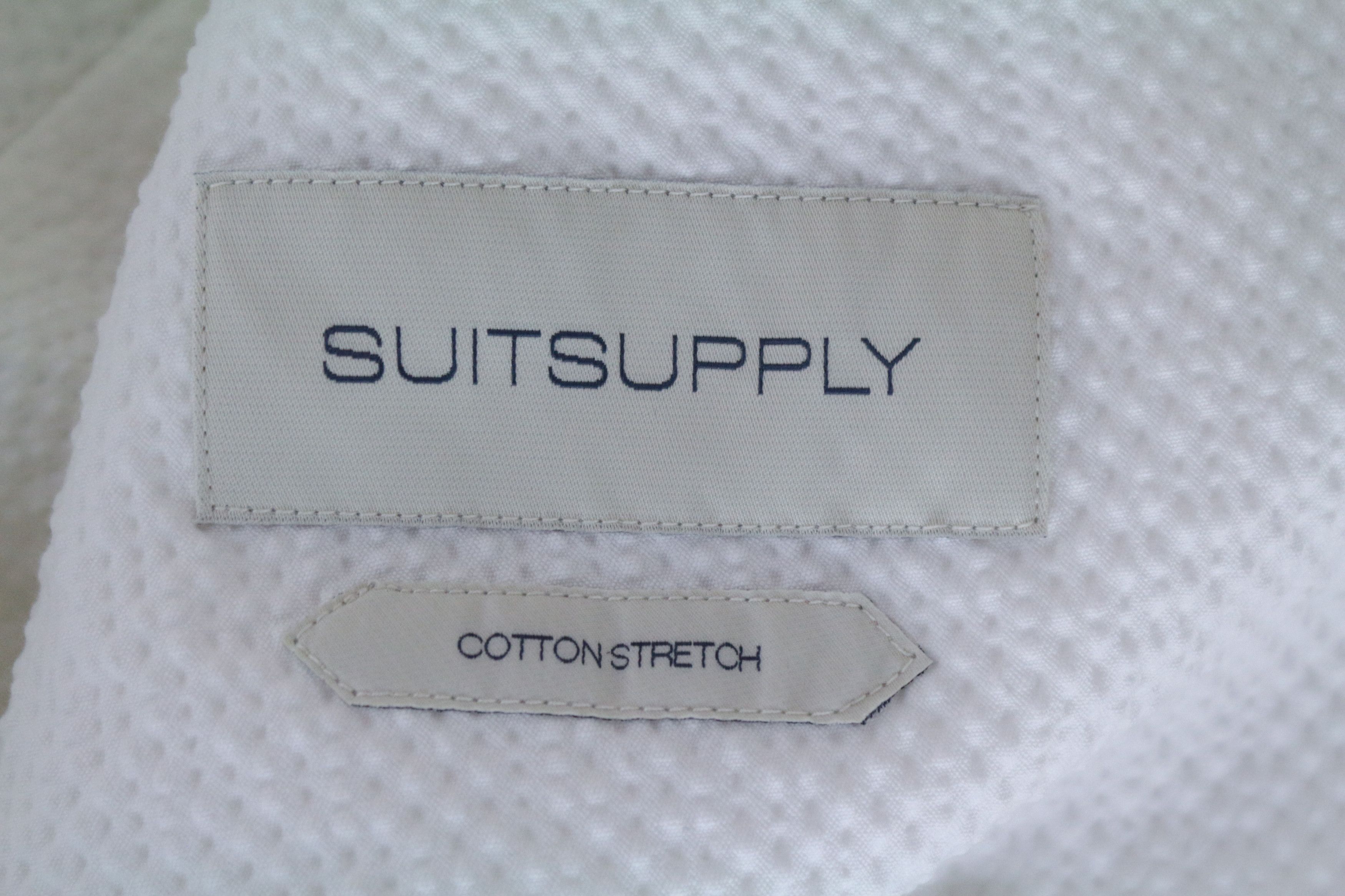 Suitsupply HAVANA UK38R White Crinkled 2 Piece Suit 67230 Size 38R - 12 Thumbnail