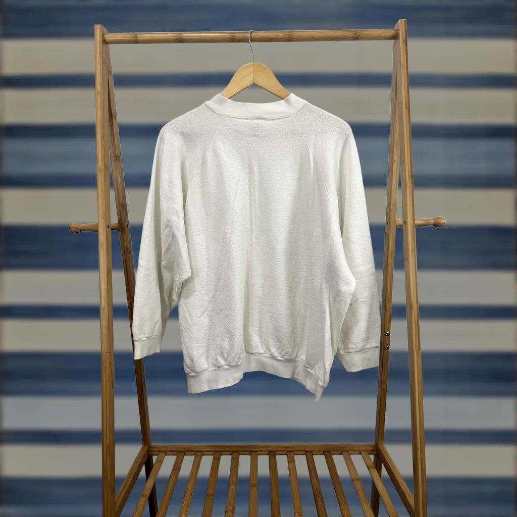 Fruit Of The Loom VTG 80s Fruit of the Loom Sweatshirt Raglan Burnout White Size L Mens Shirts Burnout Raglan Burnout Shirt 80s VOLO Size US L / EU 52-54 / 3 - 1 Thumbnail