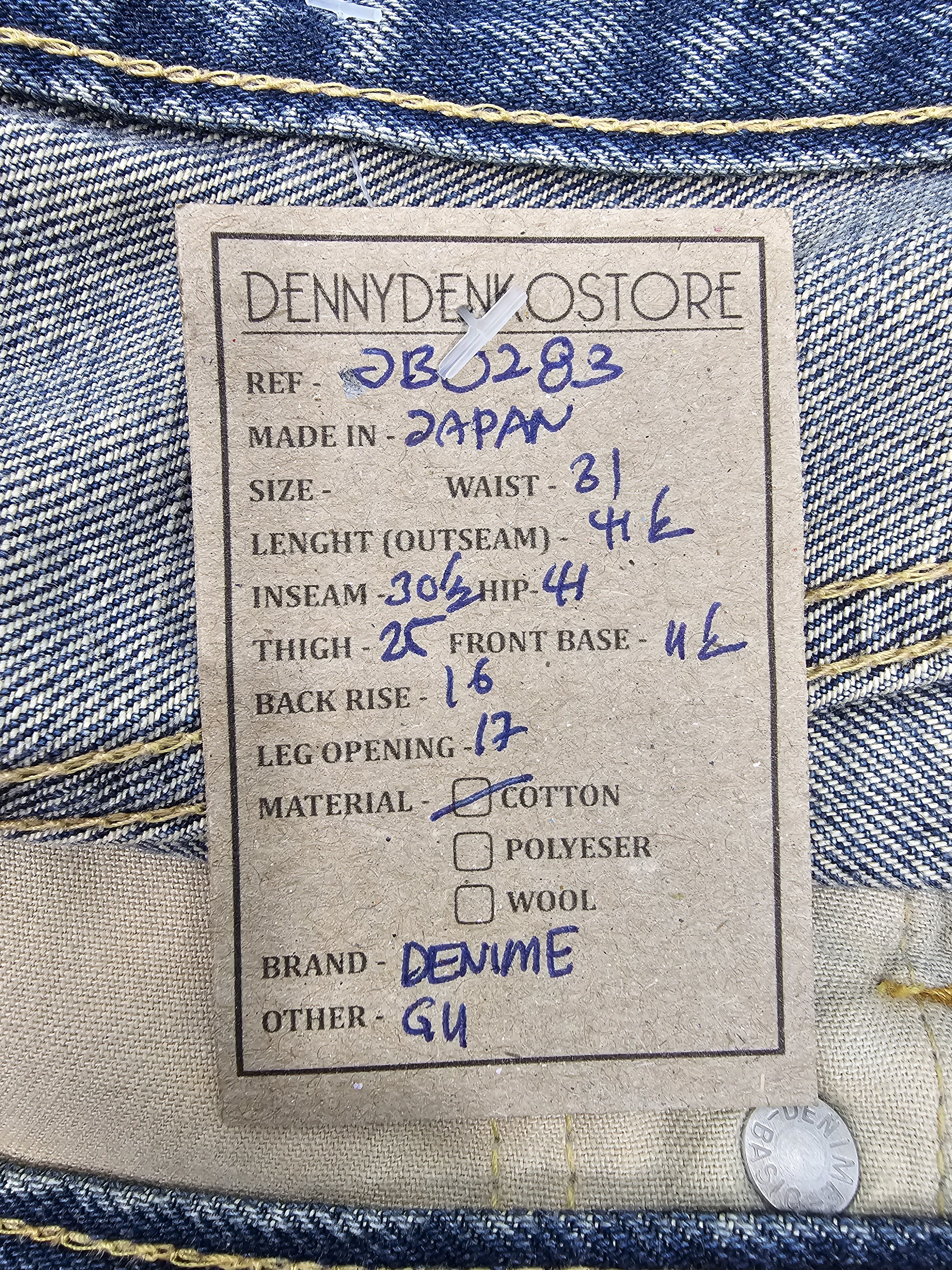 Denime DENIME CLOTHING Selvedge Redline Faded Jeans JB0283 Size 31 Size US 31 - 16 Thumbnail