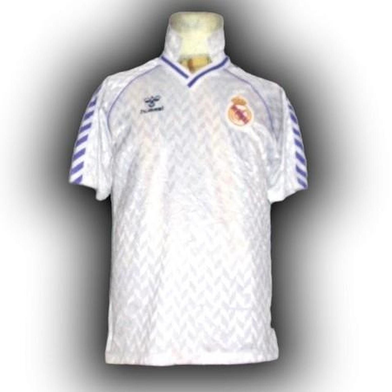 Hummel Real Madrid Spain 1986 1987 1988 Home Shirt Jersey Size US M / EU 48-50 / 2 - 2 Thumbnail