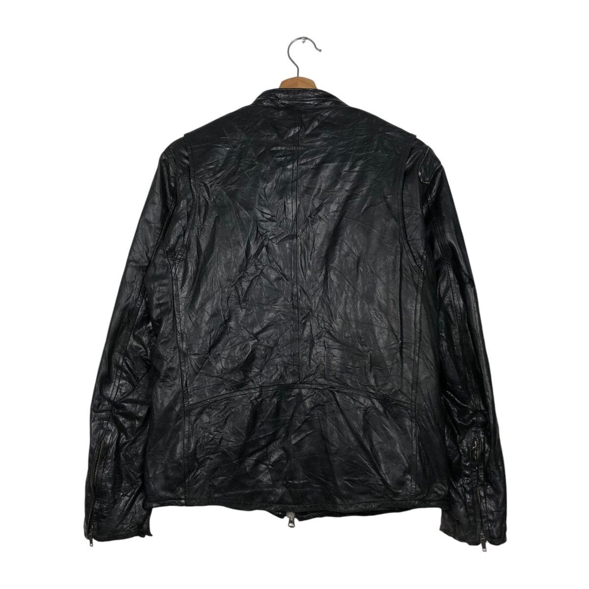 Japanese Brand 🔥VINTAGE BIKER LEATHER JACKET TAKEO KUKICHI ISSEY MIYAKE Size US M / EU 48-50 / 2 - 10 Thumbnail