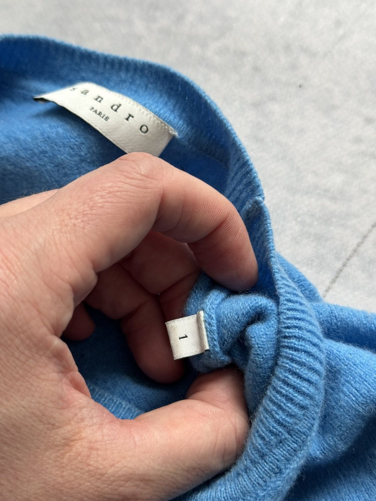 Sandro Sandro Paris sweatshirt Flashback blue Size M / US 6-8 / IT 42-44 - 6 Thumbnail