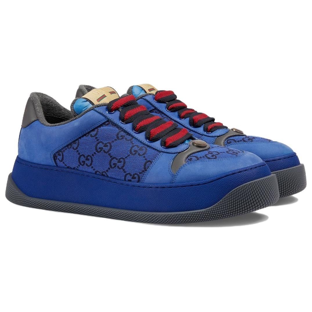 Gucci Gucci Screener Sneaker 'GG Monogram' - Imperial Blue Size 43 Size US 10 / EU 43 - 1 Thumbnail