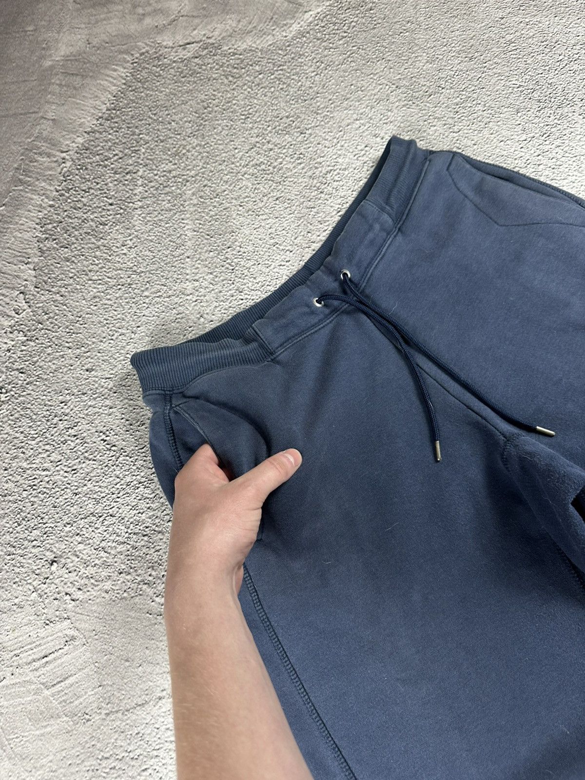 Nike Vintage Nike Wide Leg Fleece Baggy Sweatpants Navy Blue Size 30" / US 8 / IT 44 - 6 Thumbnail