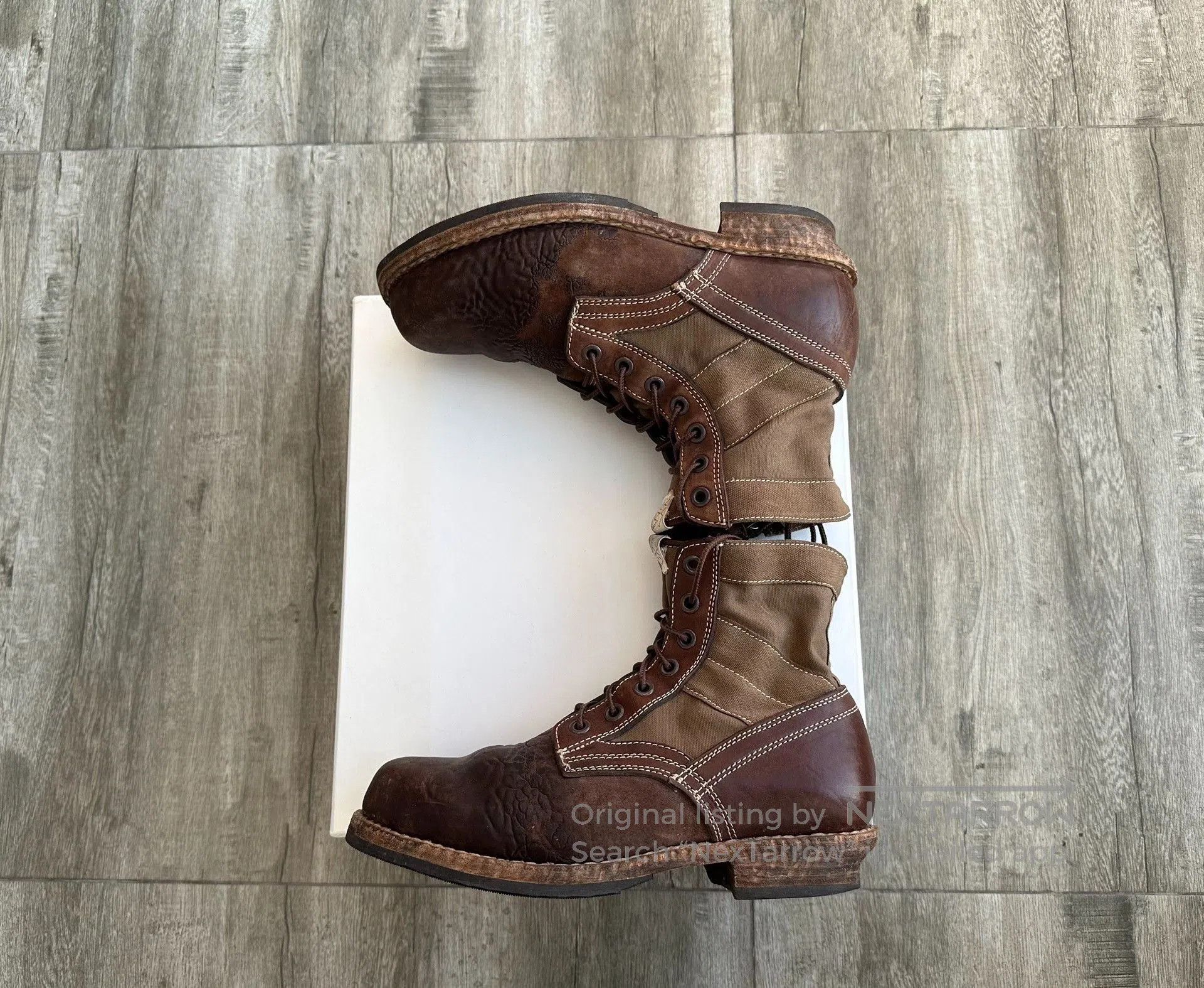 Visvim visvim 7 hole folk boots khaki color. Size US 9 / EU 42 - 2 Thumbnail