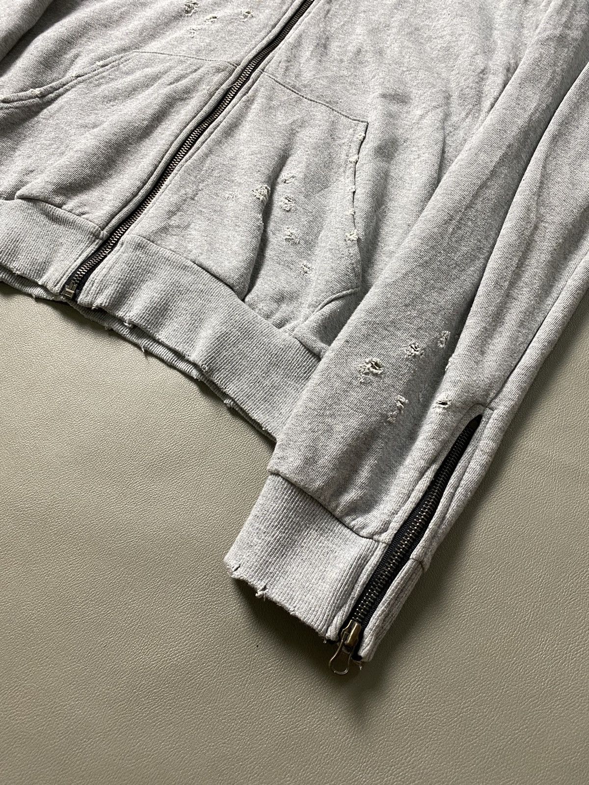 If Six Was Nine × Japanese Brand × Le Grande Bleu (L.G.B.) Undefined Destroyed Grunge Fur Hoodie Size US L / EU 52-54 / 3 - 7 Thumbnail