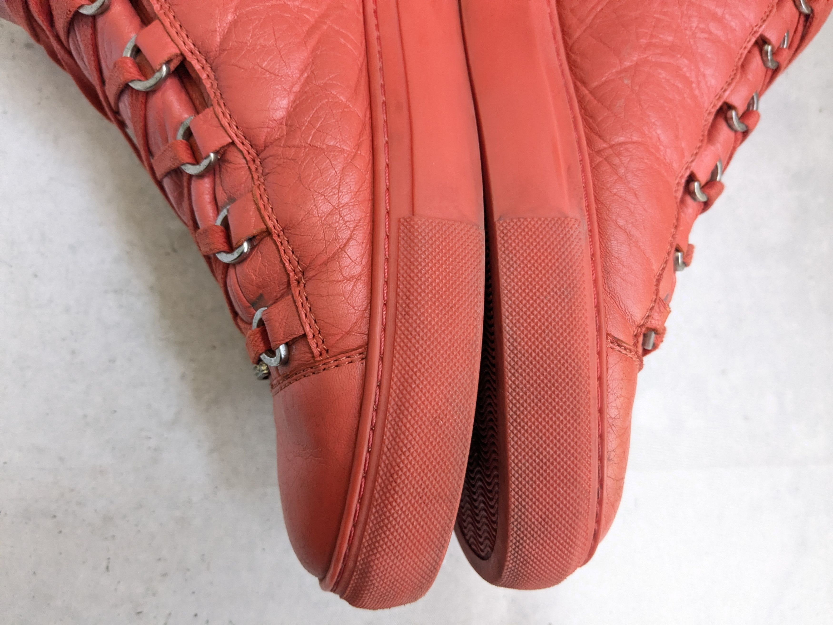 Balenciaga Balenciaga Arena Sneakers Orange High Tops Leather Size US 11 / EU 44 - 6 Thumbnail