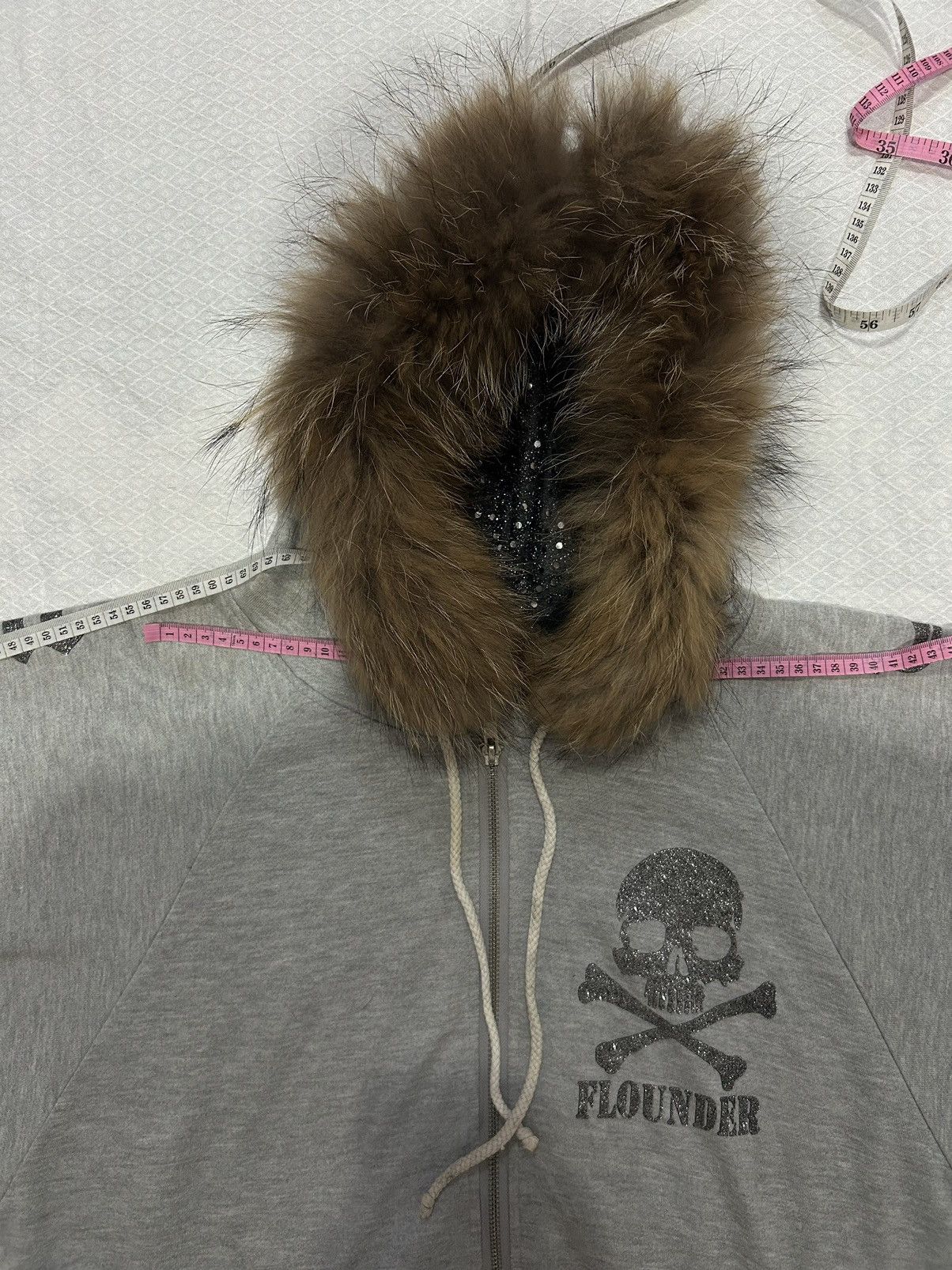 Japanese Brand 💸BINDINGOFFER💸Fur Hoodie Flounder Skull LGB Ifsixwasnine Size US L / EU 52-54 / 3 - 14 Thumbnail