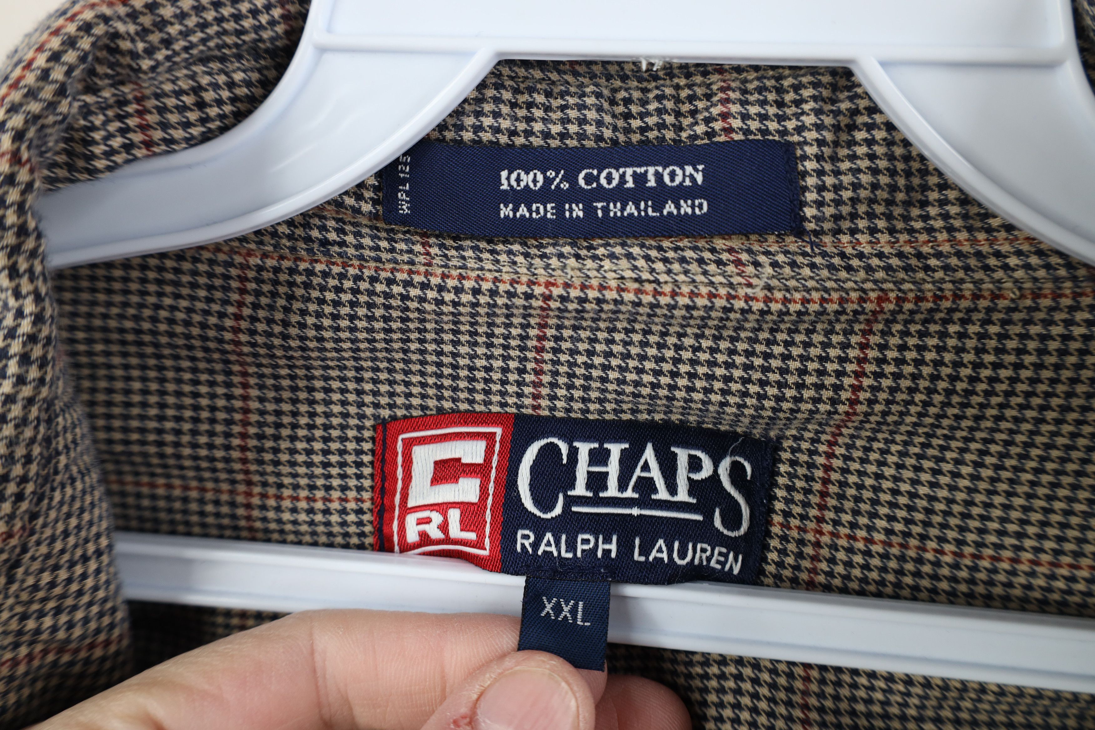 Ralph Lauren Vintage 90s Chaps Ralph Lauren Flannel Button Shirt Size US XXL / EU 58 / 5 - 9 Thumbnail