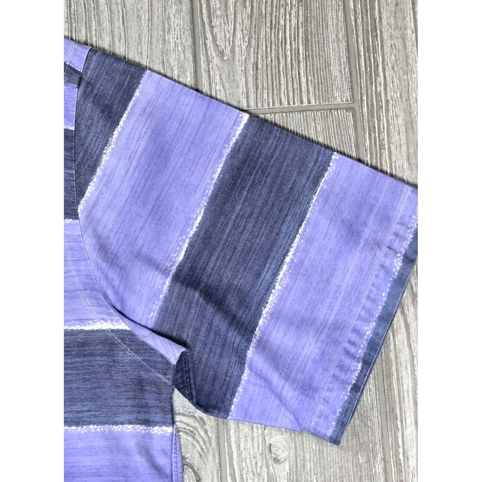 Polo Ralph Lauren VINTAGE Polo Ralph Lauren Rugby STRIPE Shirt Men M Purple Blue Short Sleeve Button-Up Size US M / EU 48-50 / 2 - 6 Thumbnail