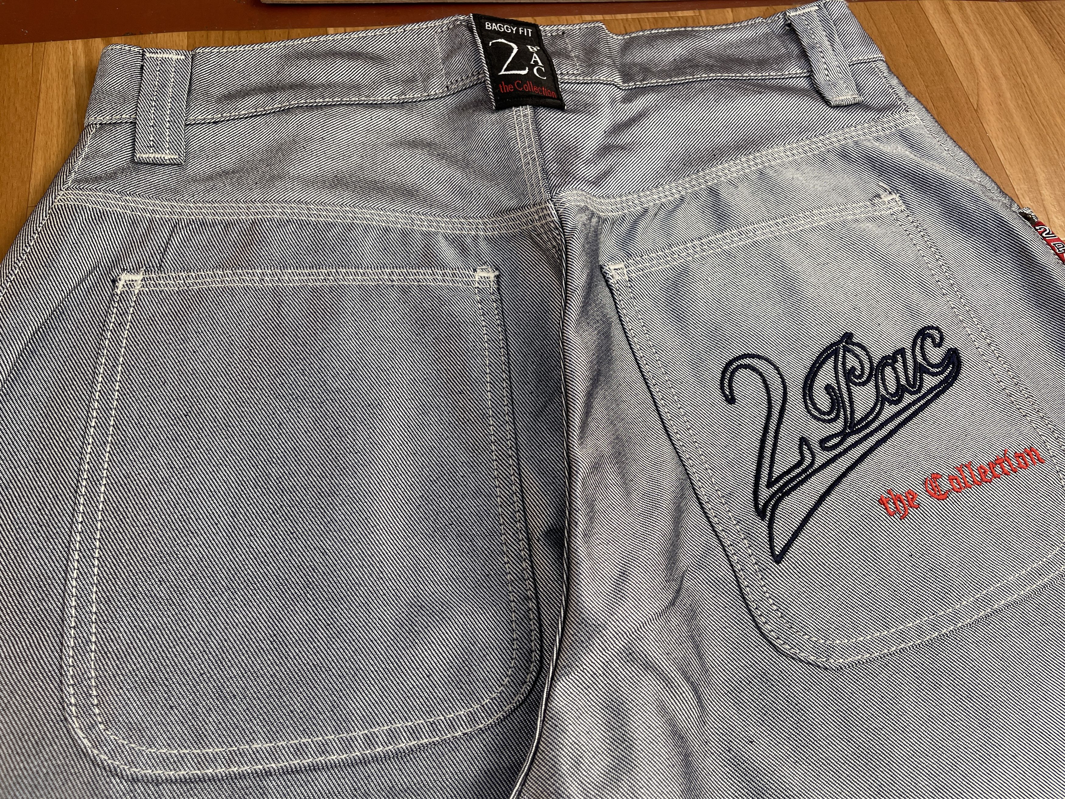 Other 2PAC jeans, shiny, silver metallic vintage baggy Makaveli 32 Size US 32 / EU 48 - 7 Thumbnail