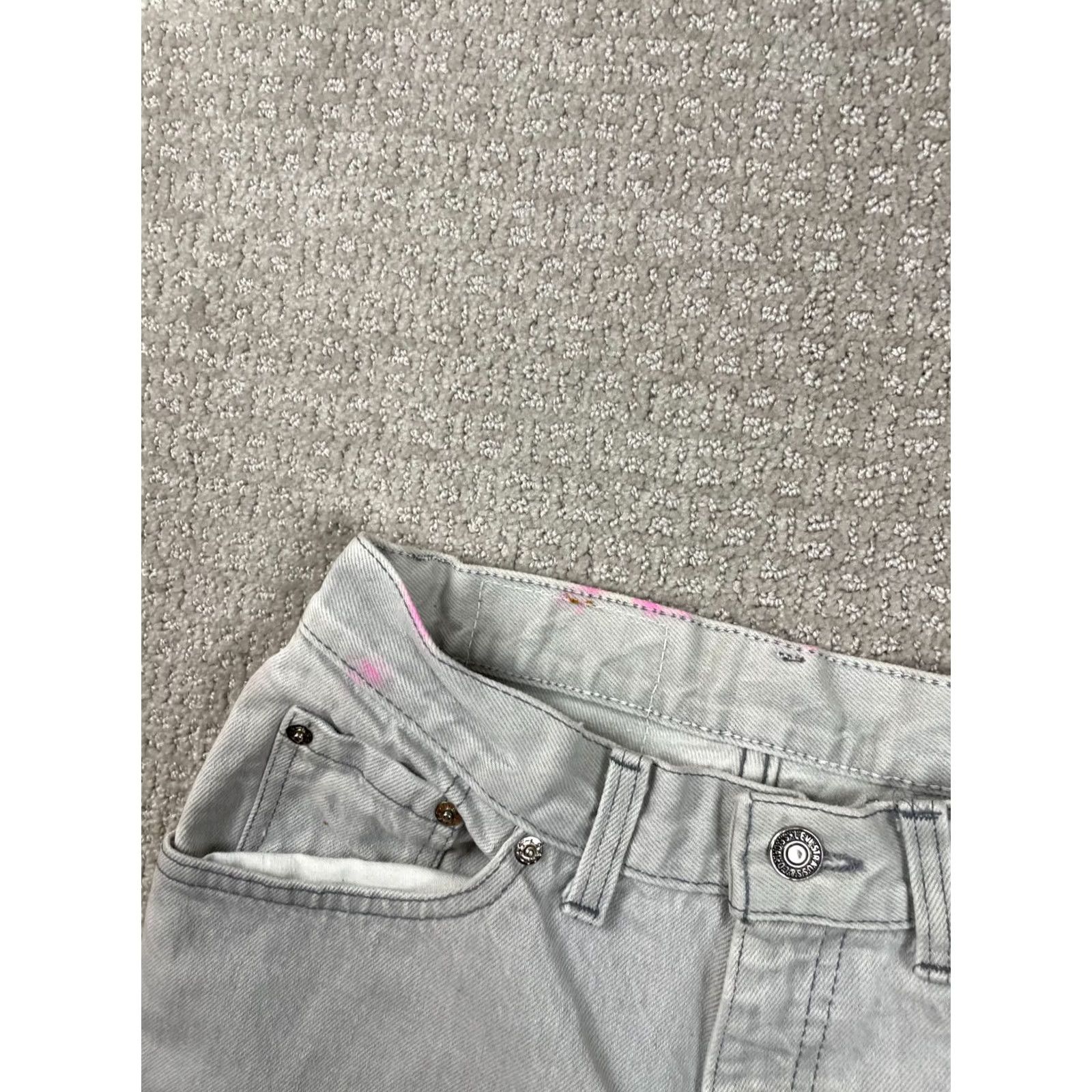 Levi's VINTAGE Levi's Jeans Womens 26x29 Gray Denim Straight 80s USA XX 18505 1156 Size 26" / US 2 / IT 38 - 7 Thumbnail