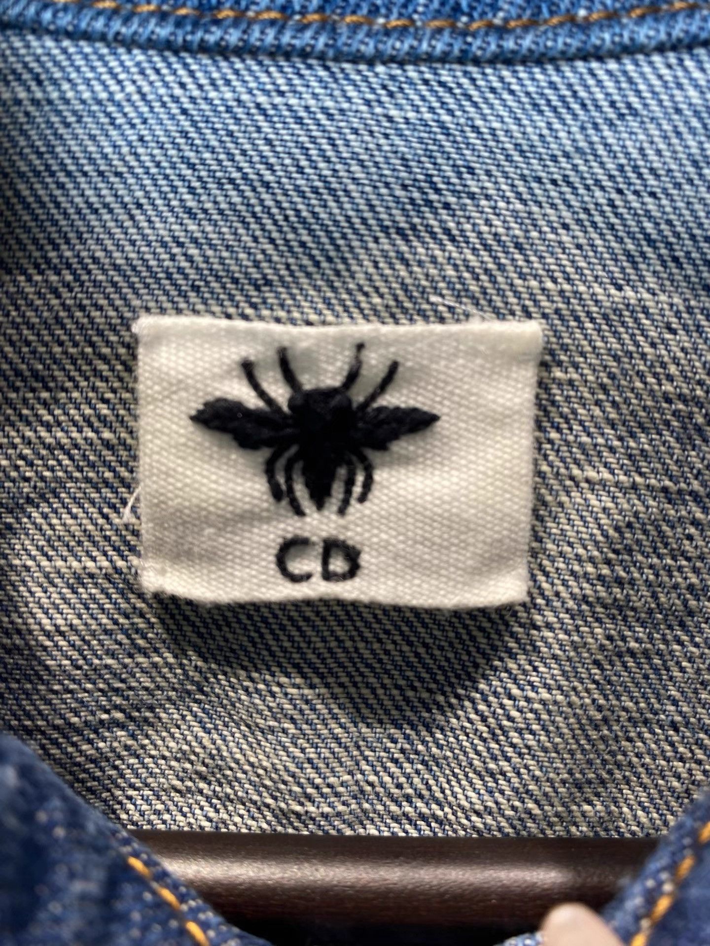 Dior Dior Denim Jacket with Bee & Letter Logo Embroidery K36 Size XS / US 0-2 / IT 36-38 - 3 Thumbnail