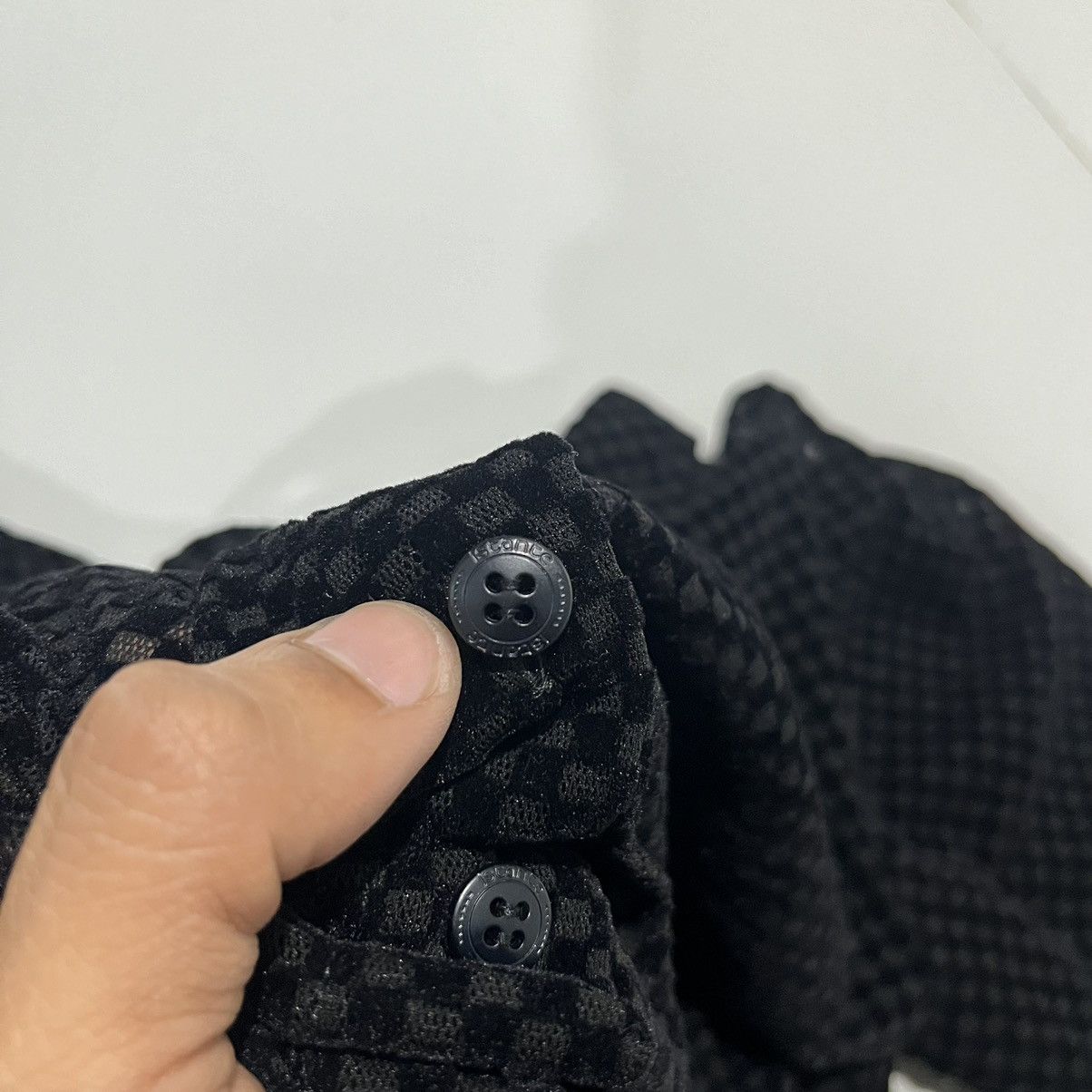 Versace Istante Versace Lace Checkerboard shirt Size M / US 6-8 / IT 42-44 - 7 Thumbnail