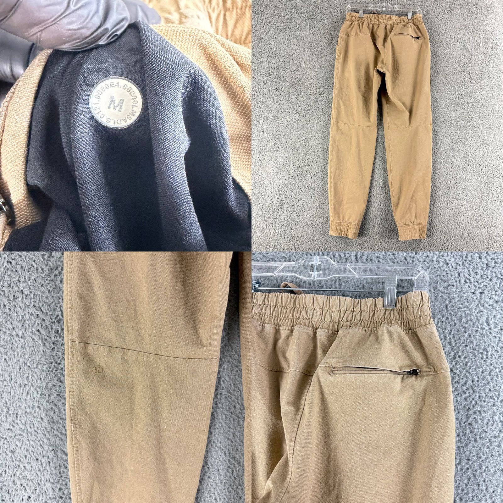 Lululemon Lululemon ABC Jogger Pants Mens Medium Tan Khaki Tapered Drawstring Stretch Size US 31 - 8 Thumbnail