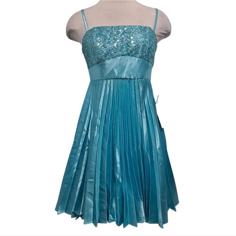 Other Vintage Jessica McClintock For Gunne Sax Pleated Sequins Coc Size M / US 6-8 / IT 42-44 - 4 Thumbnail